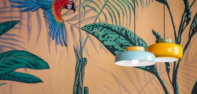 MARACANÀ milk ceramic pendant lamp in mocha