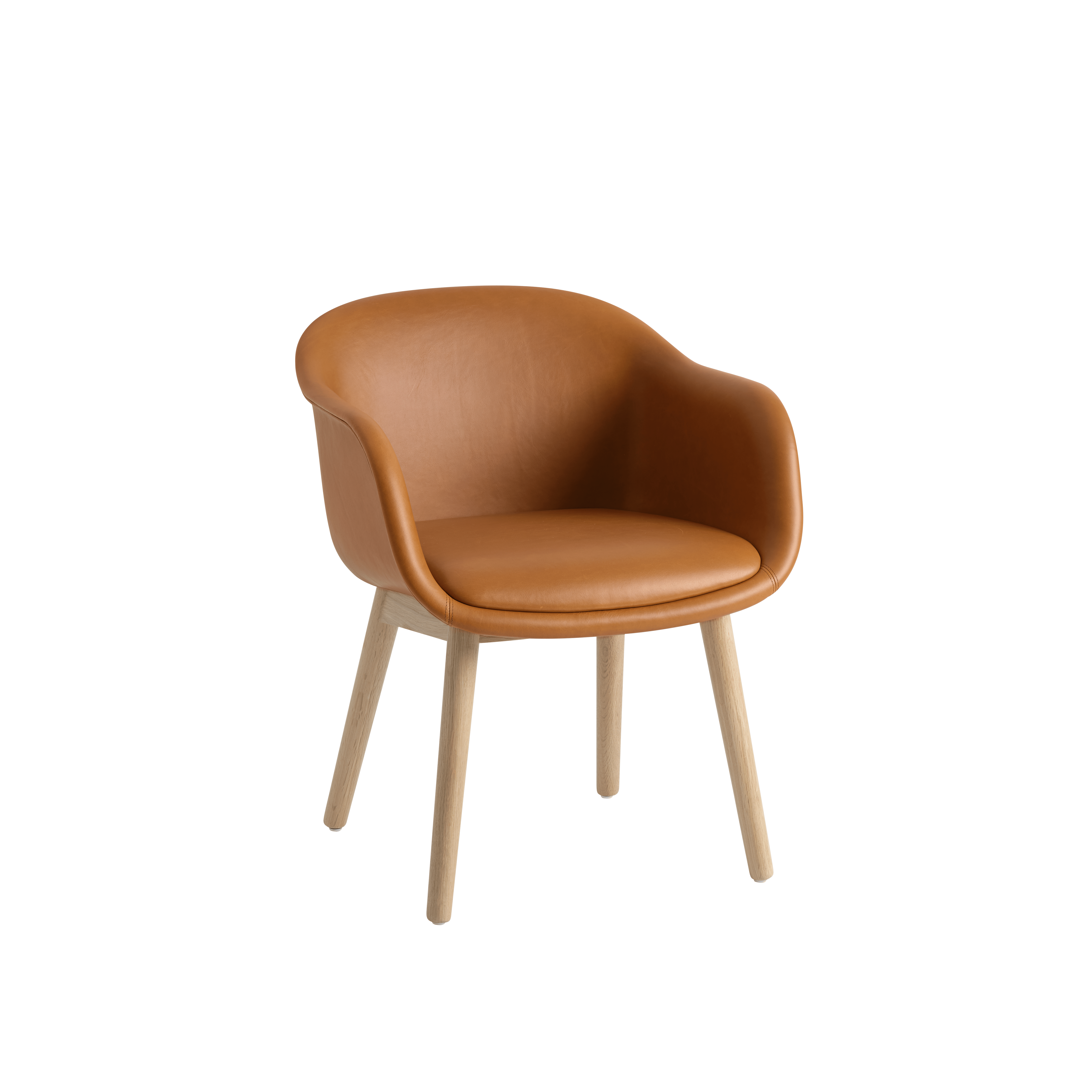 FIBER CONFERENCE Chair customized with wooden base