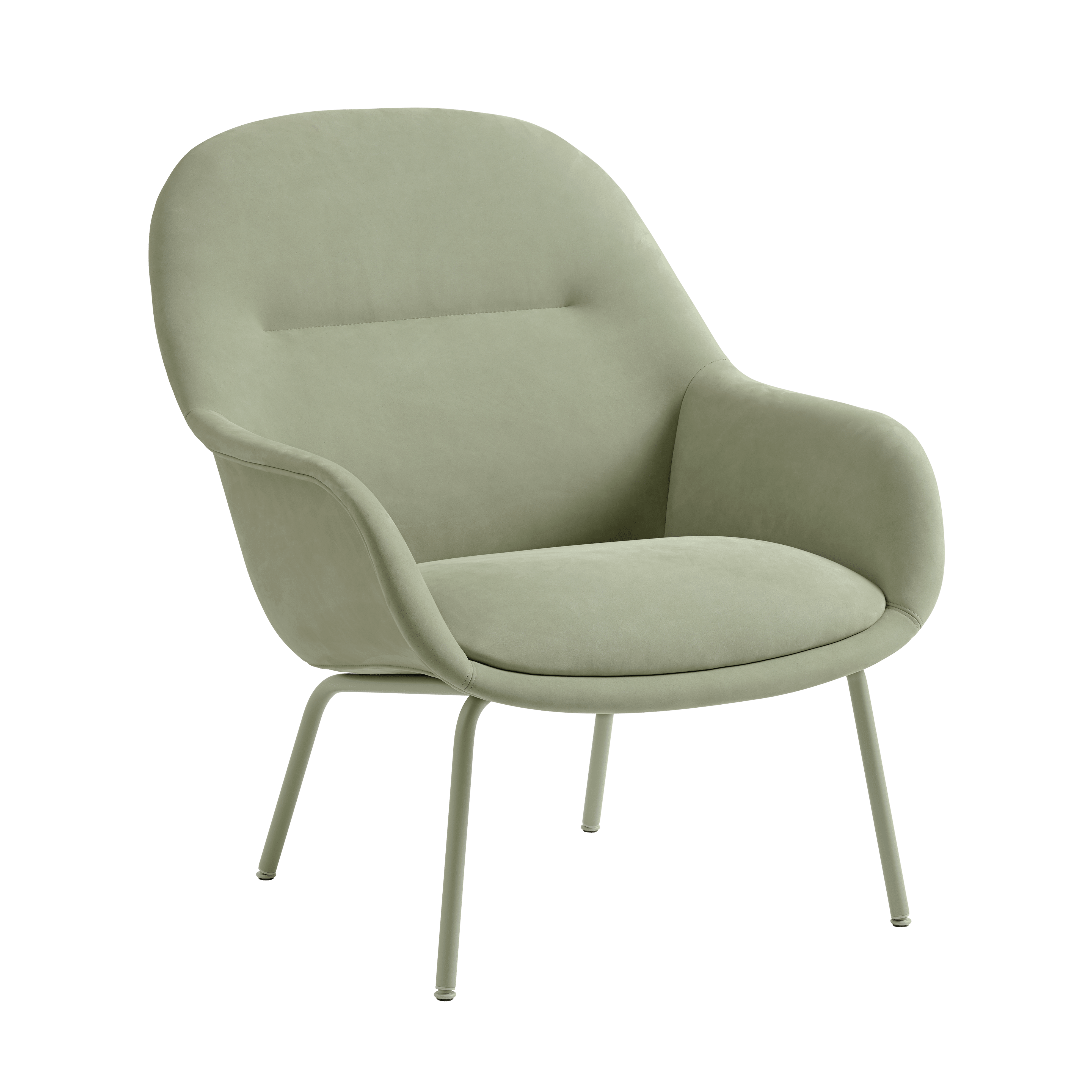 FIBER fauteuil, gepersonaliseerd met een stalen basis