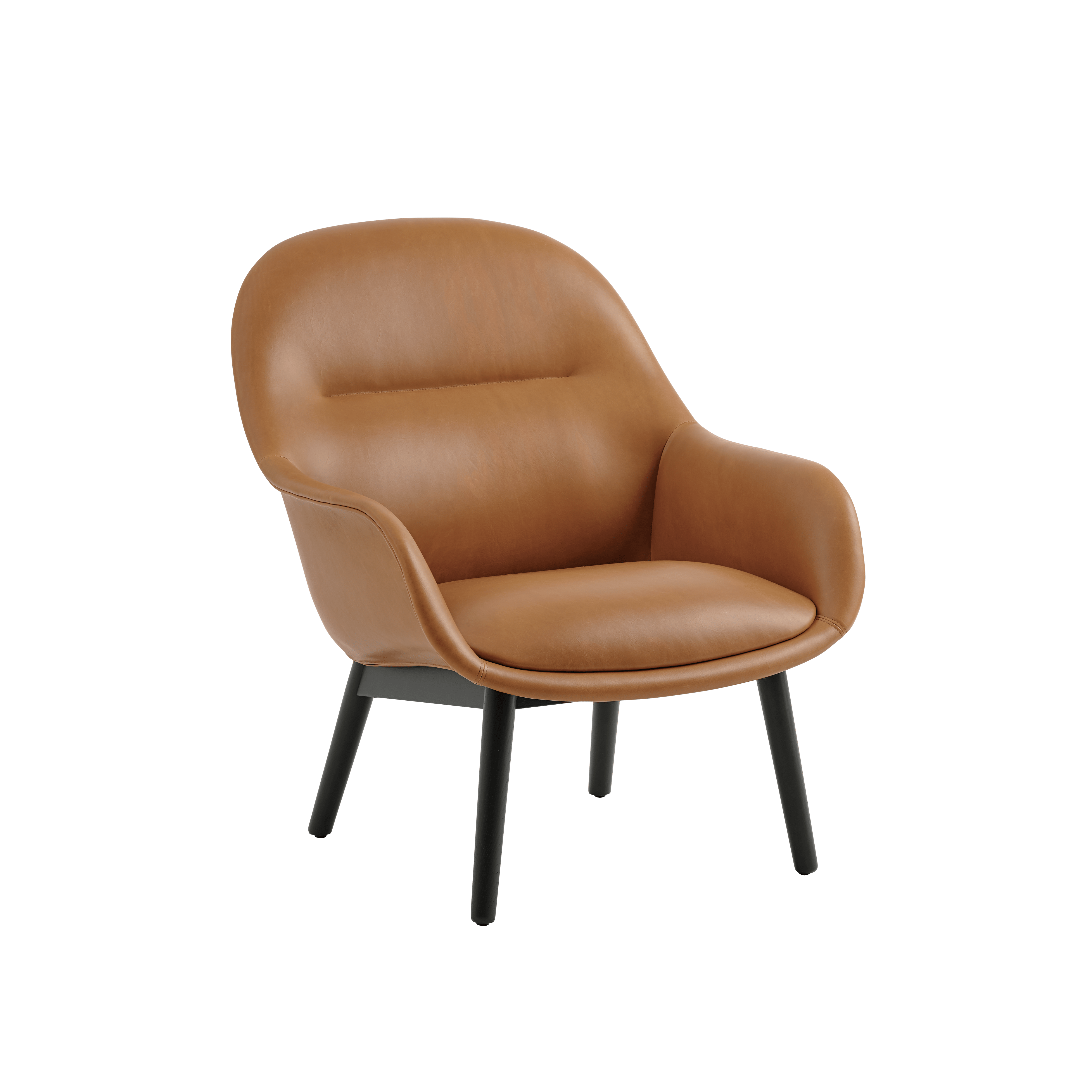 FIBER fauteuil, gepersonaliseerd met een houten basis