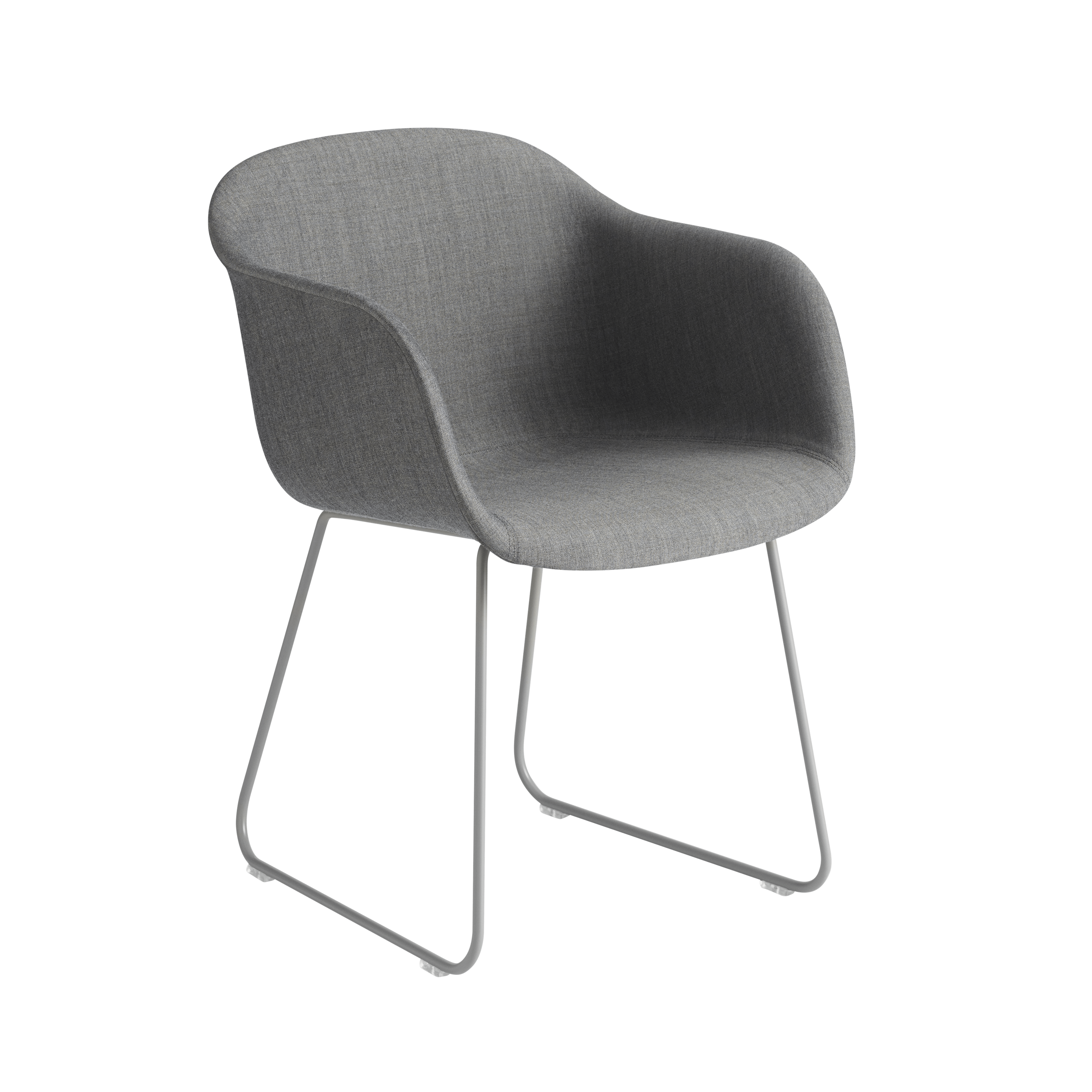 FIBER Armchair with Customizable Base in Sled Shape