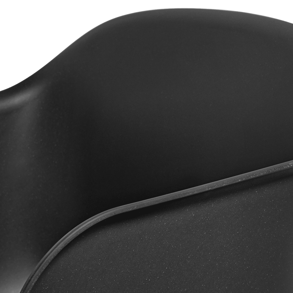 Drehstuhl mit Armlehnen FIBER schwarz