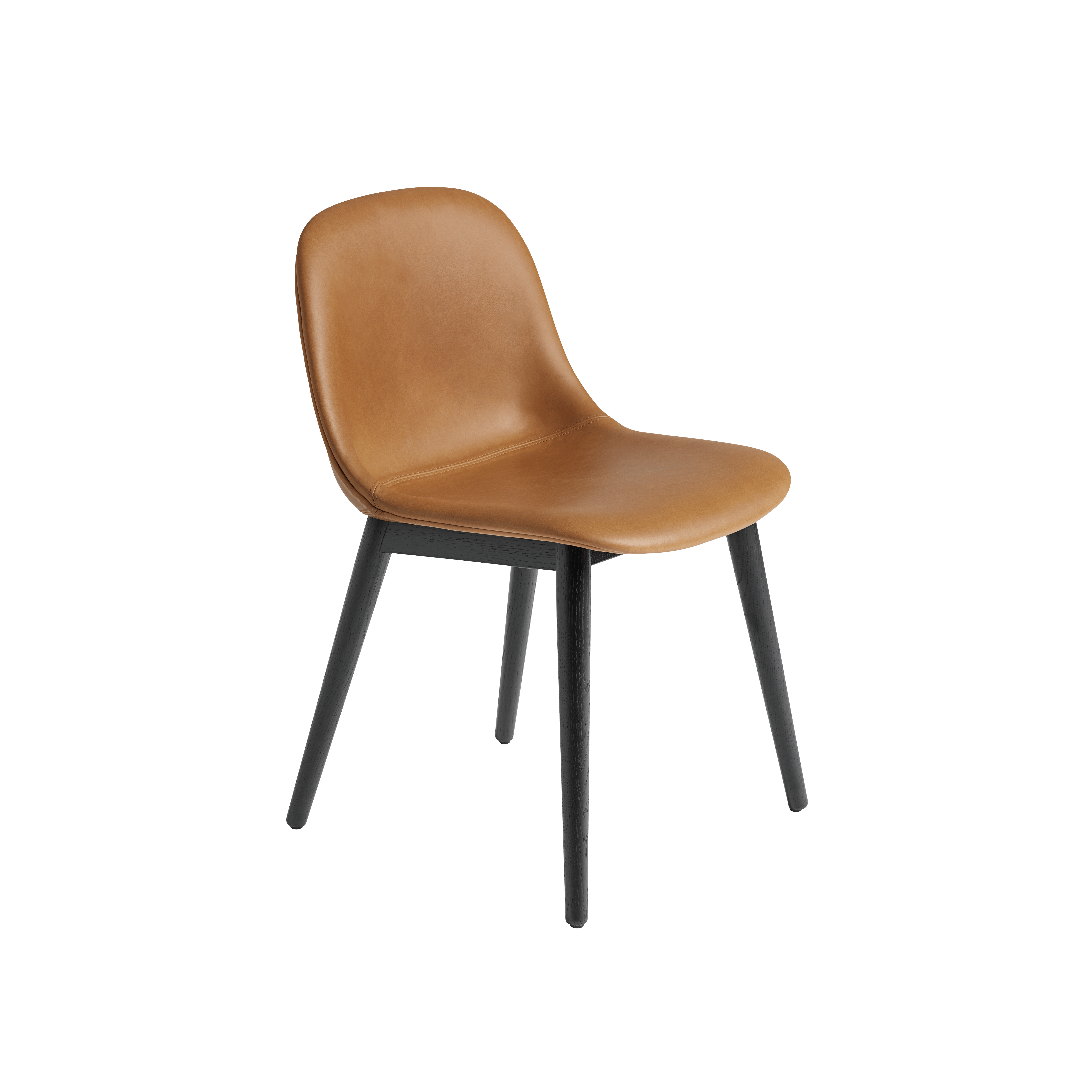 Gepersonaliseerde FIBER stoel met houten basis