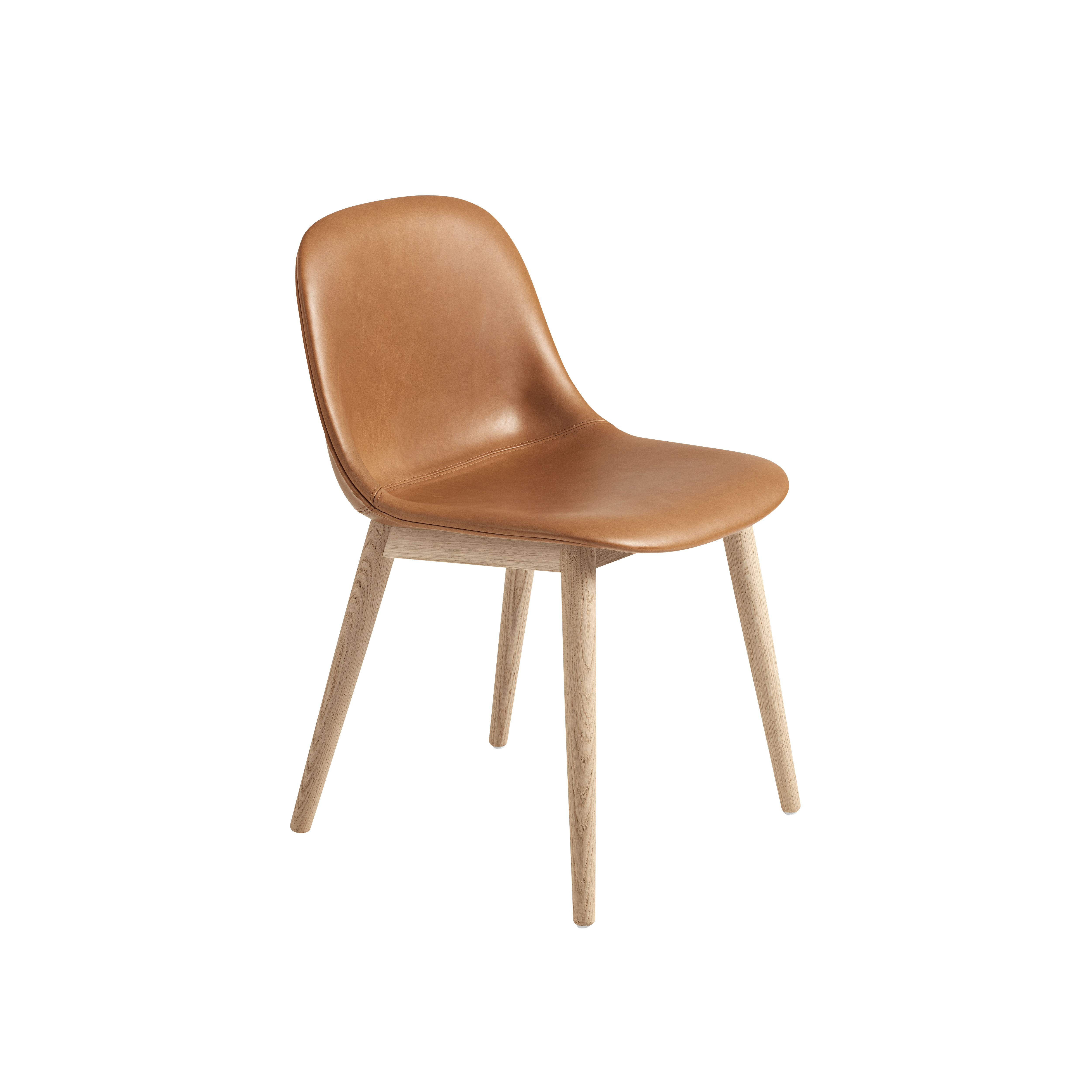 Gepersonaliseerde FIBER stoel met houten basis