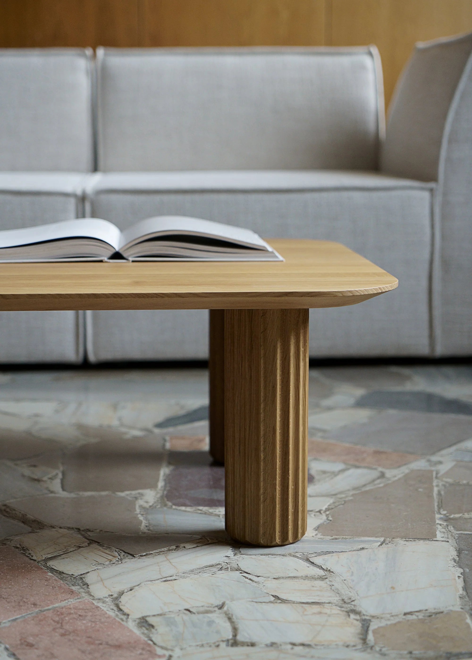 PILAR coffee table dark oak wood