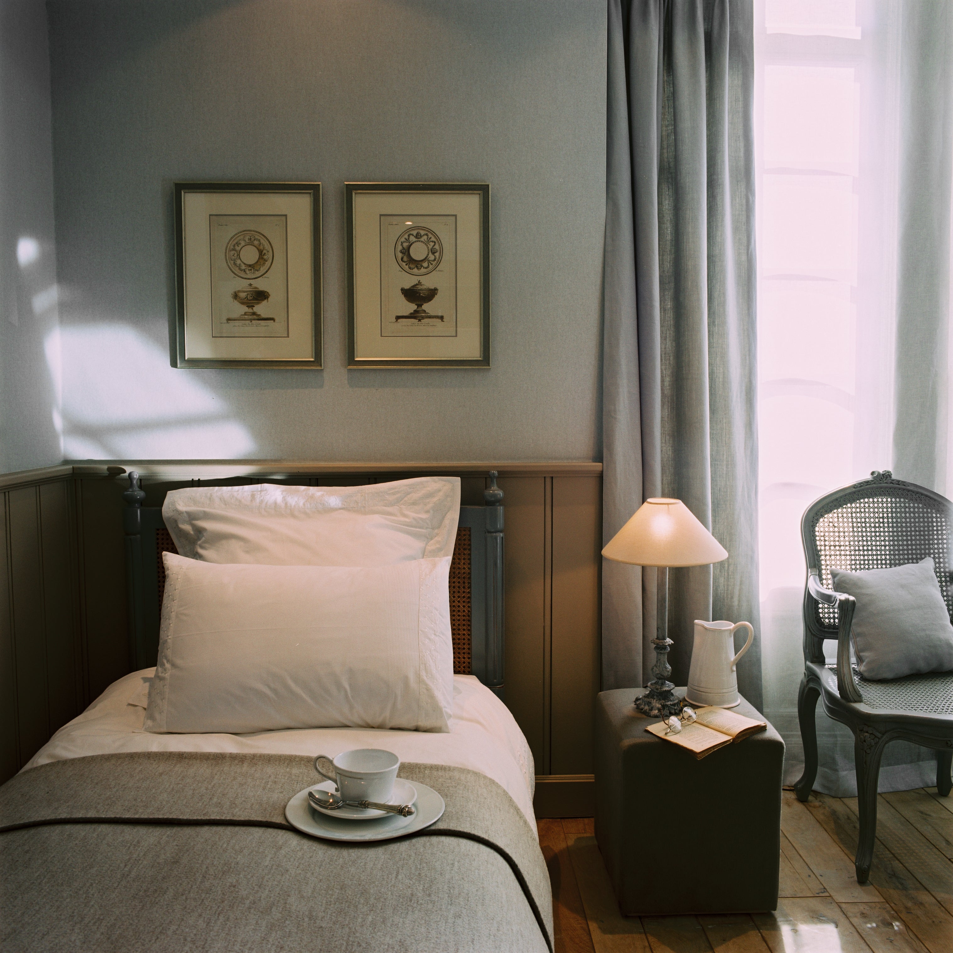 Structuurverf die canvas imiteert LIN groen