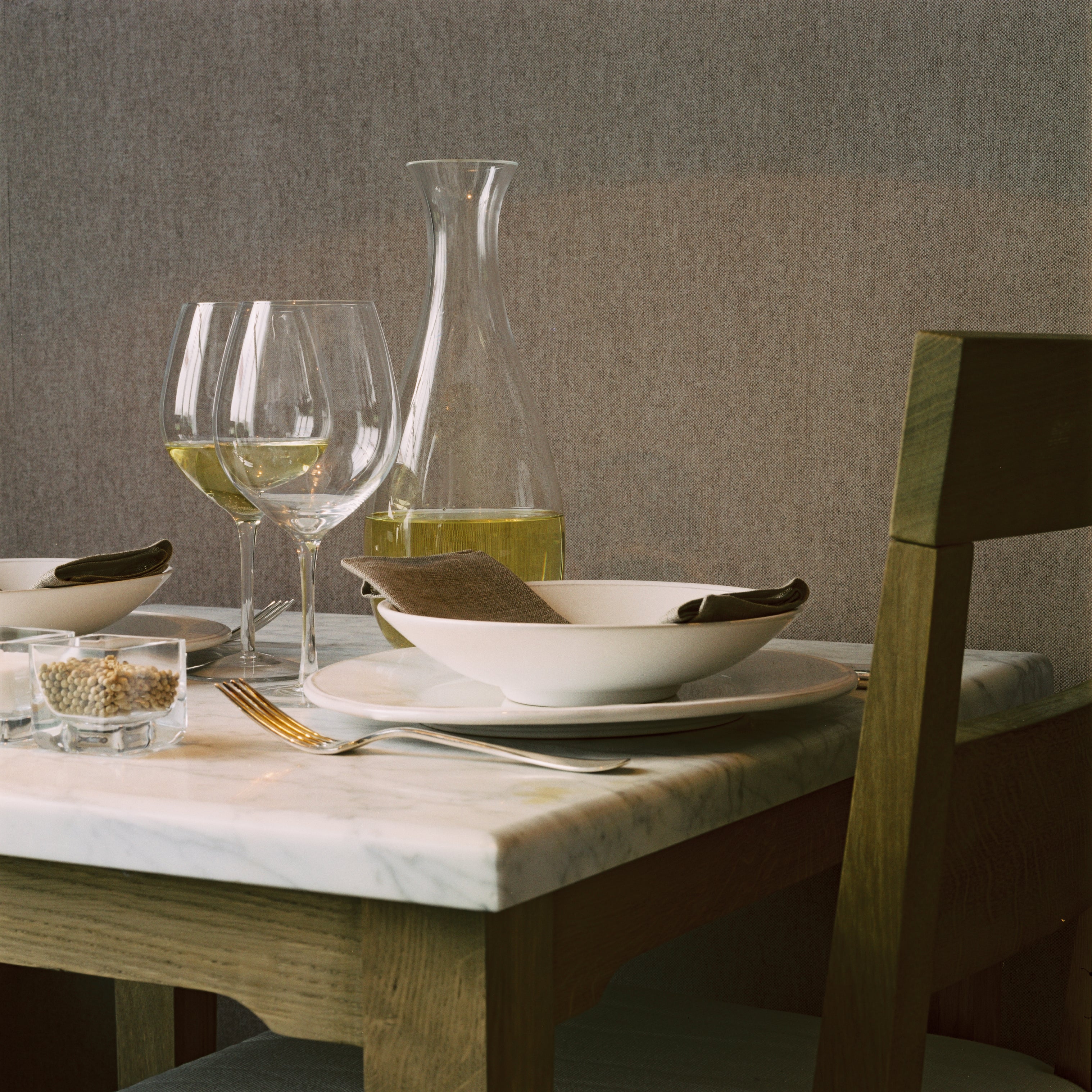 Structuurverf die canvas imiteert LIN groen