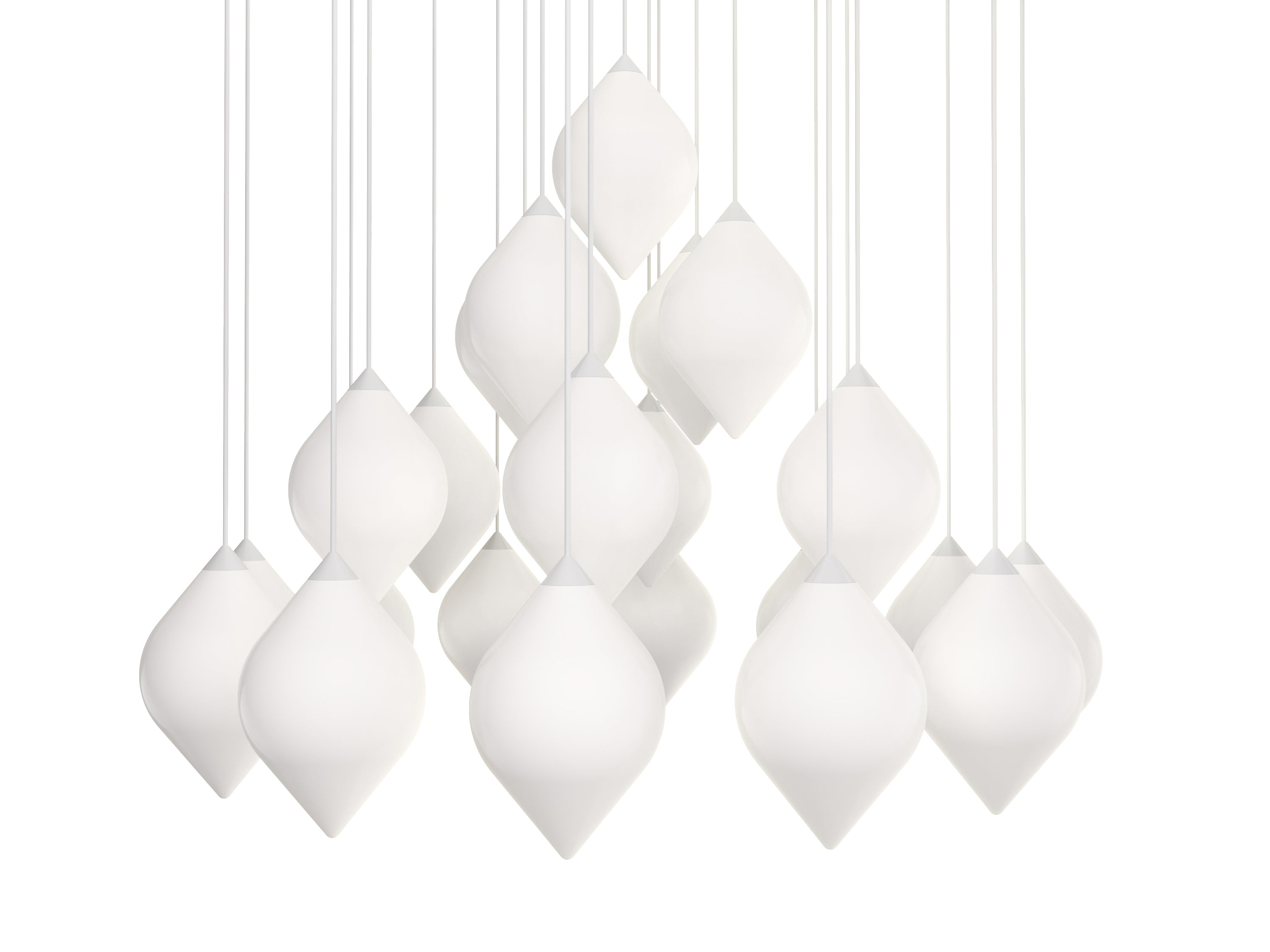 Lampa wisząca FLARE TOP opalowy klosz