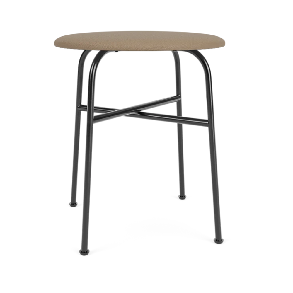 AFTEROOM stool beige with a steel base