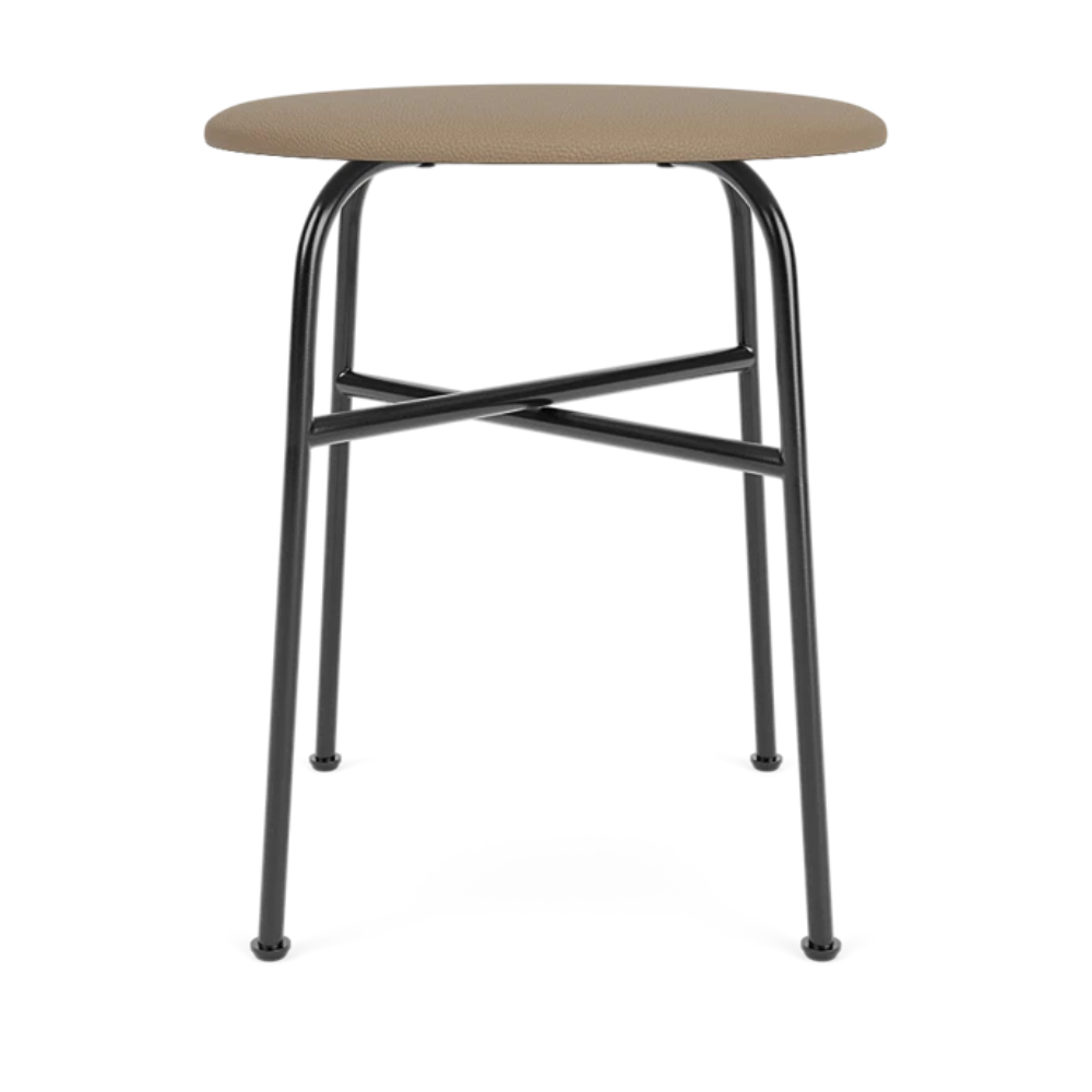 AFTEROOM stool beige with a steel base