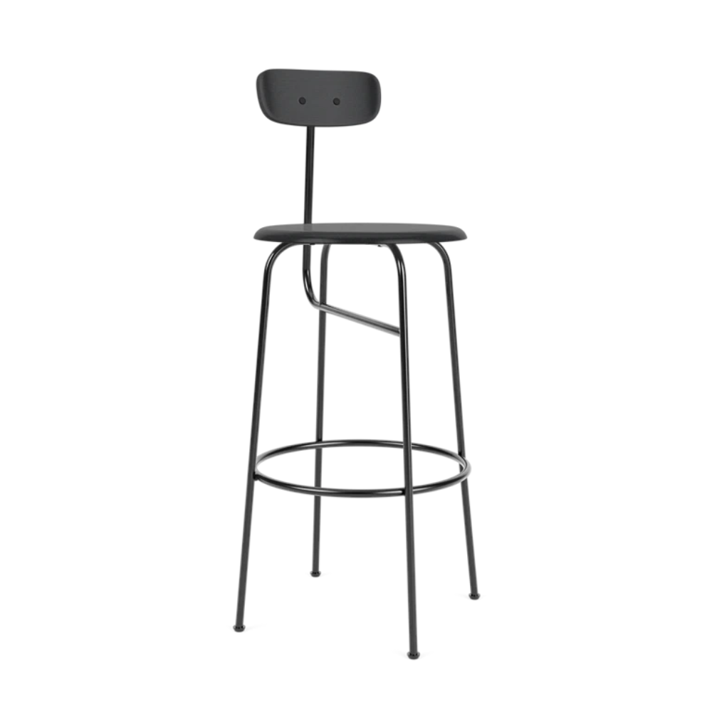AFTEROOM black ash veneer stool