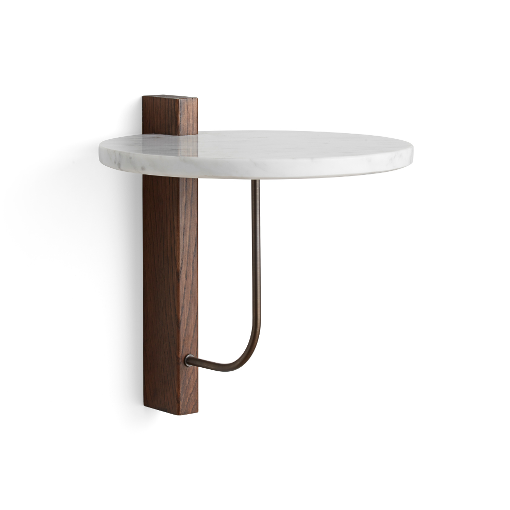 CORBEL shelf oak wood and marble