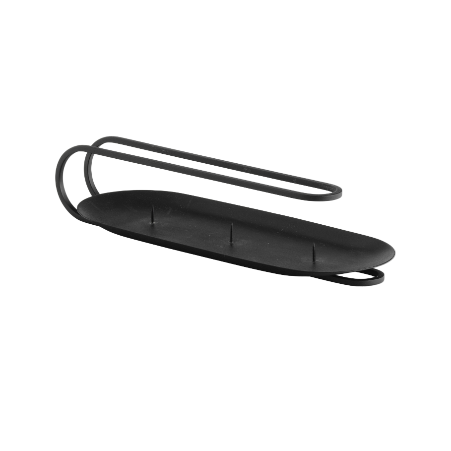CLIP black candle holder