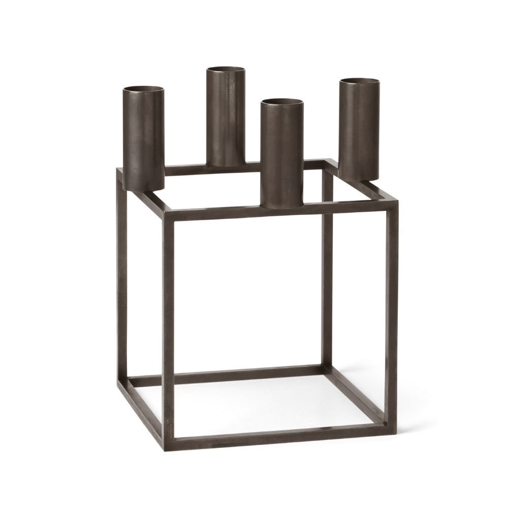 KUBUS bruine kaarsenhouder