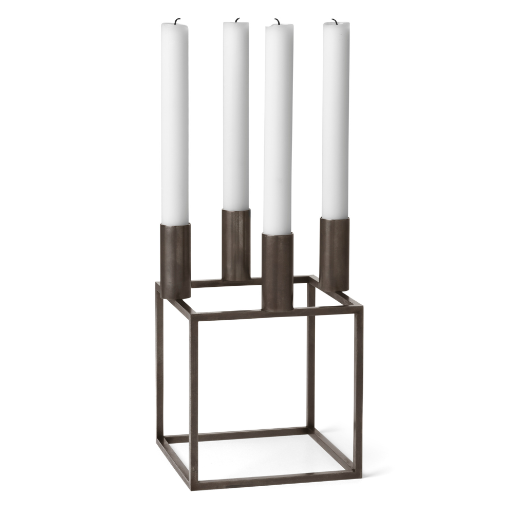 KUBUS bruine kaarsenhouder