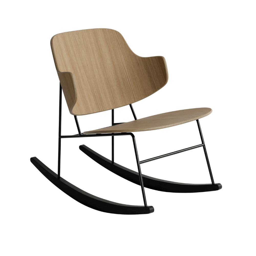 PENGUIN rocking chair oak veneer