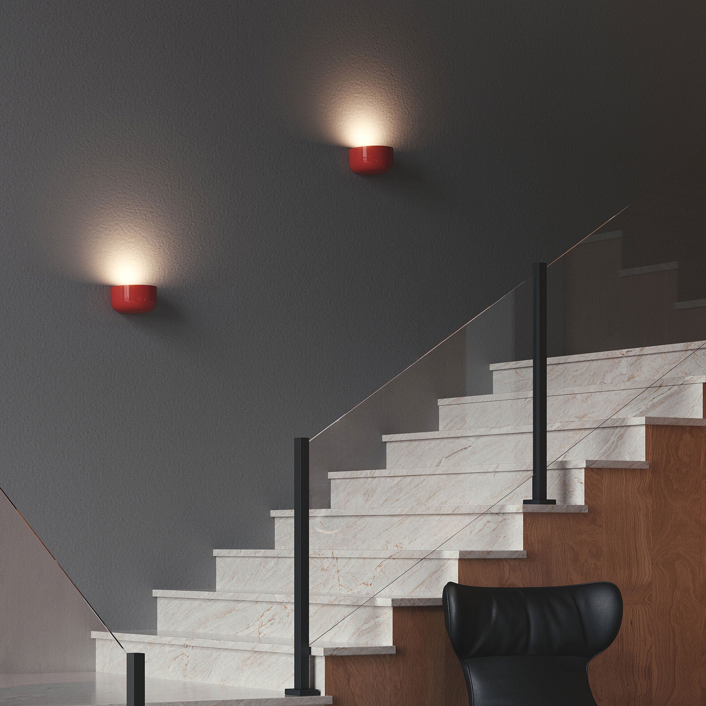 Wandlamp BELLHOP baksteenrood