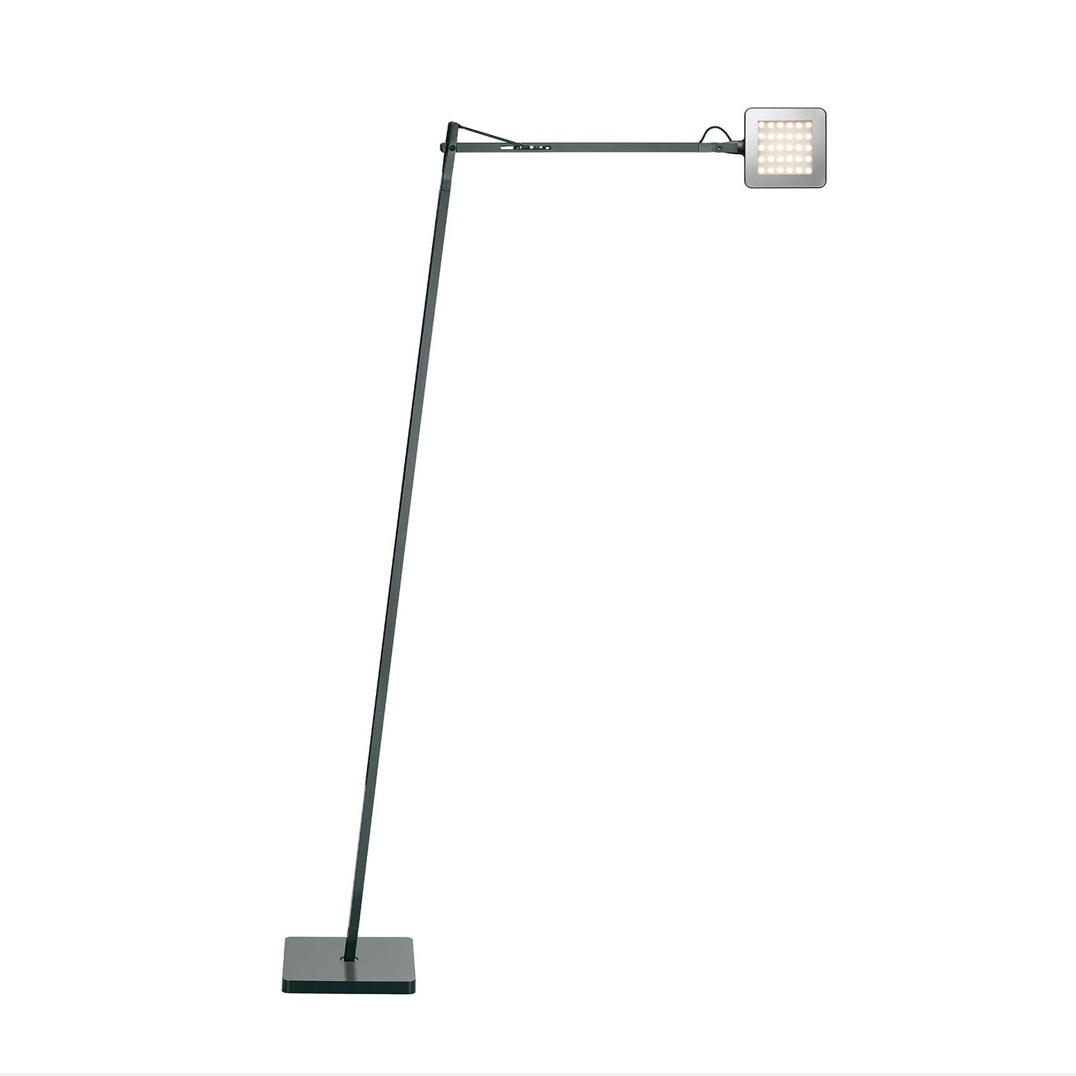 Grijze KELVIN LED leesvloerlamp