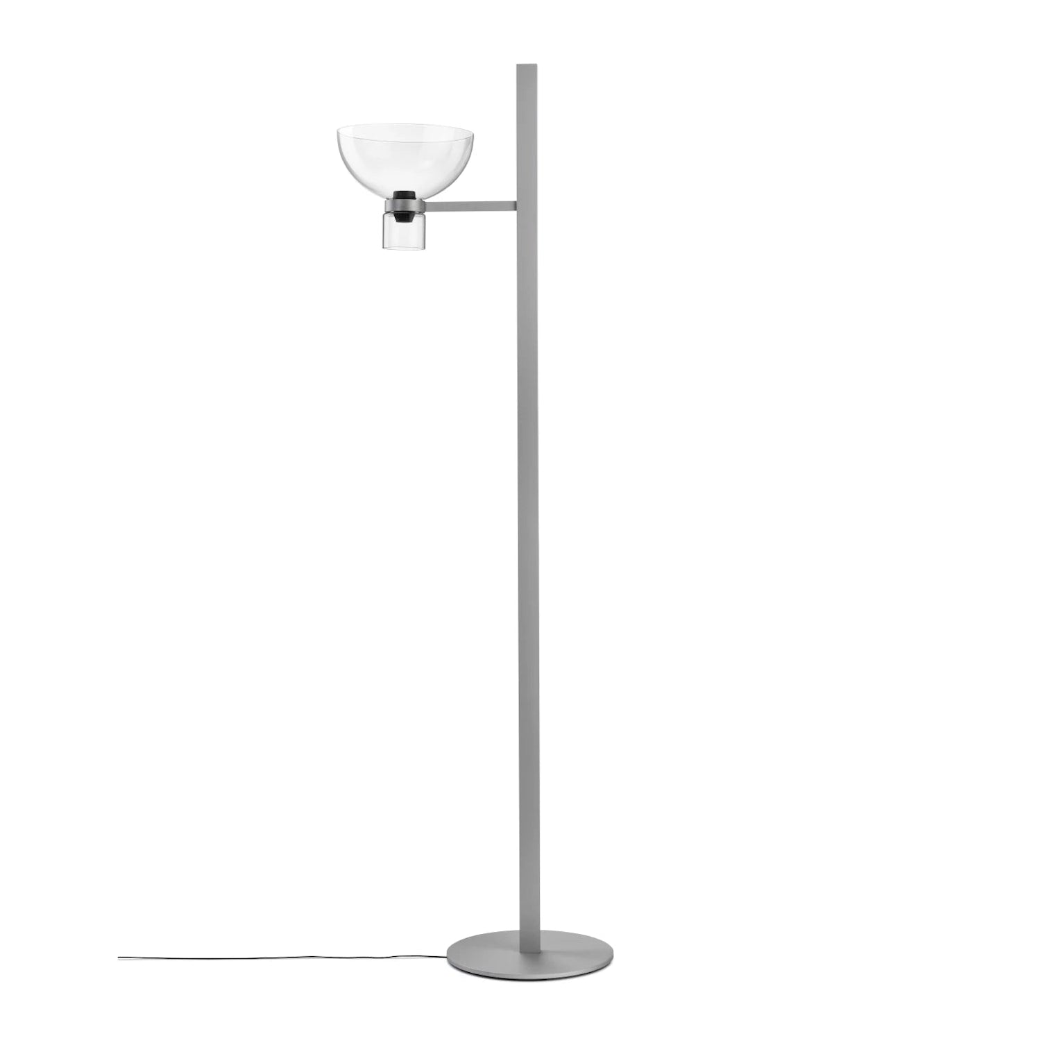 Vloerlamp NOCTURNE F1 BOWL zilver