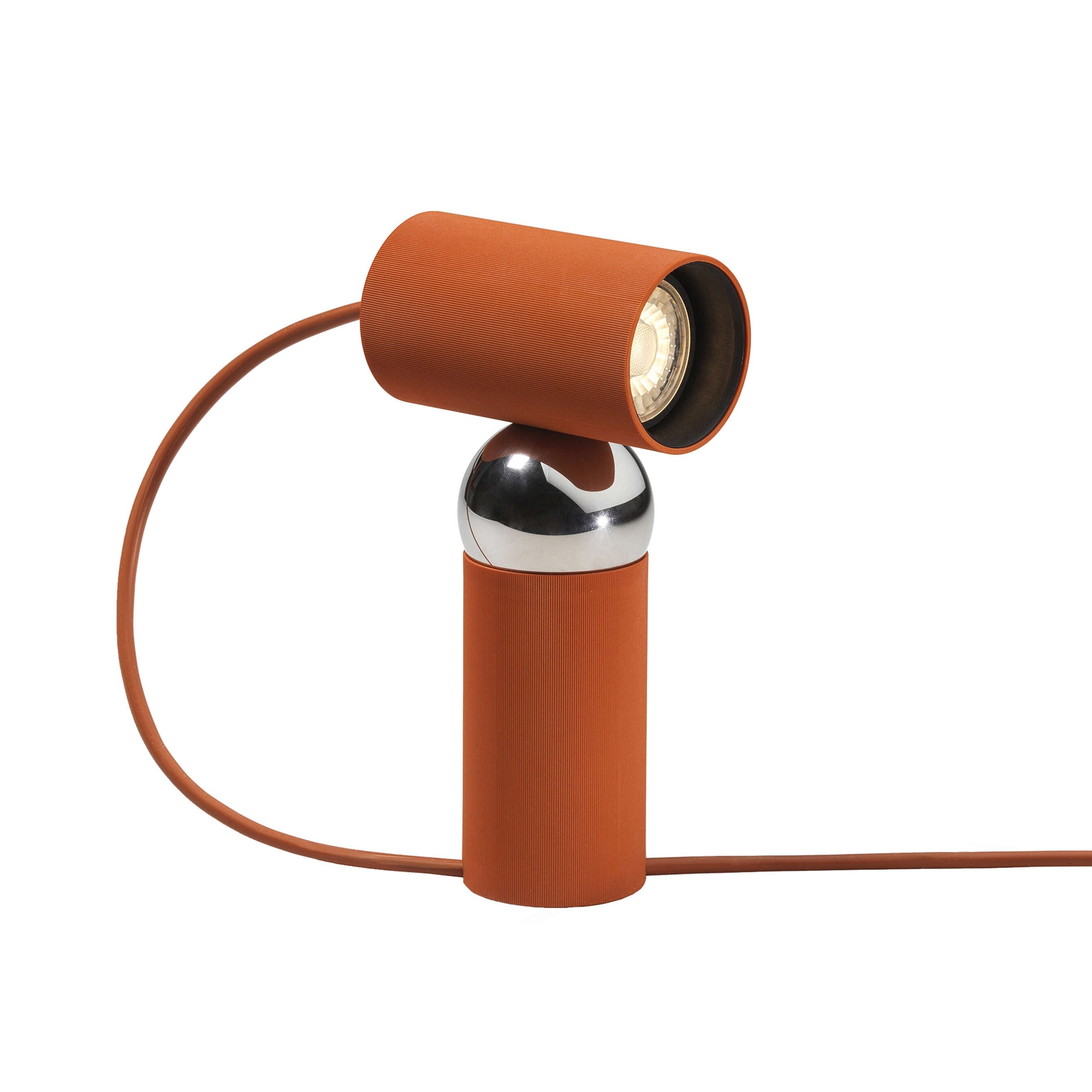 Tafellamp BILBOQUET rood-oranje