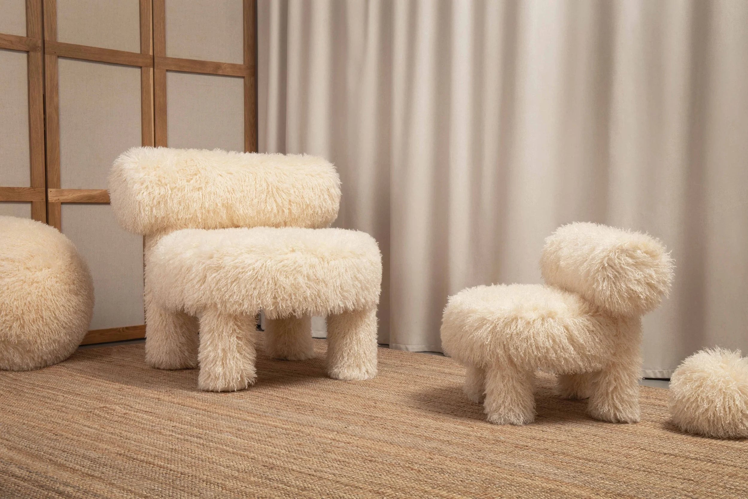 Fauteuil GROPIUS CS1 - FLUFFY EDITIE kunstbont