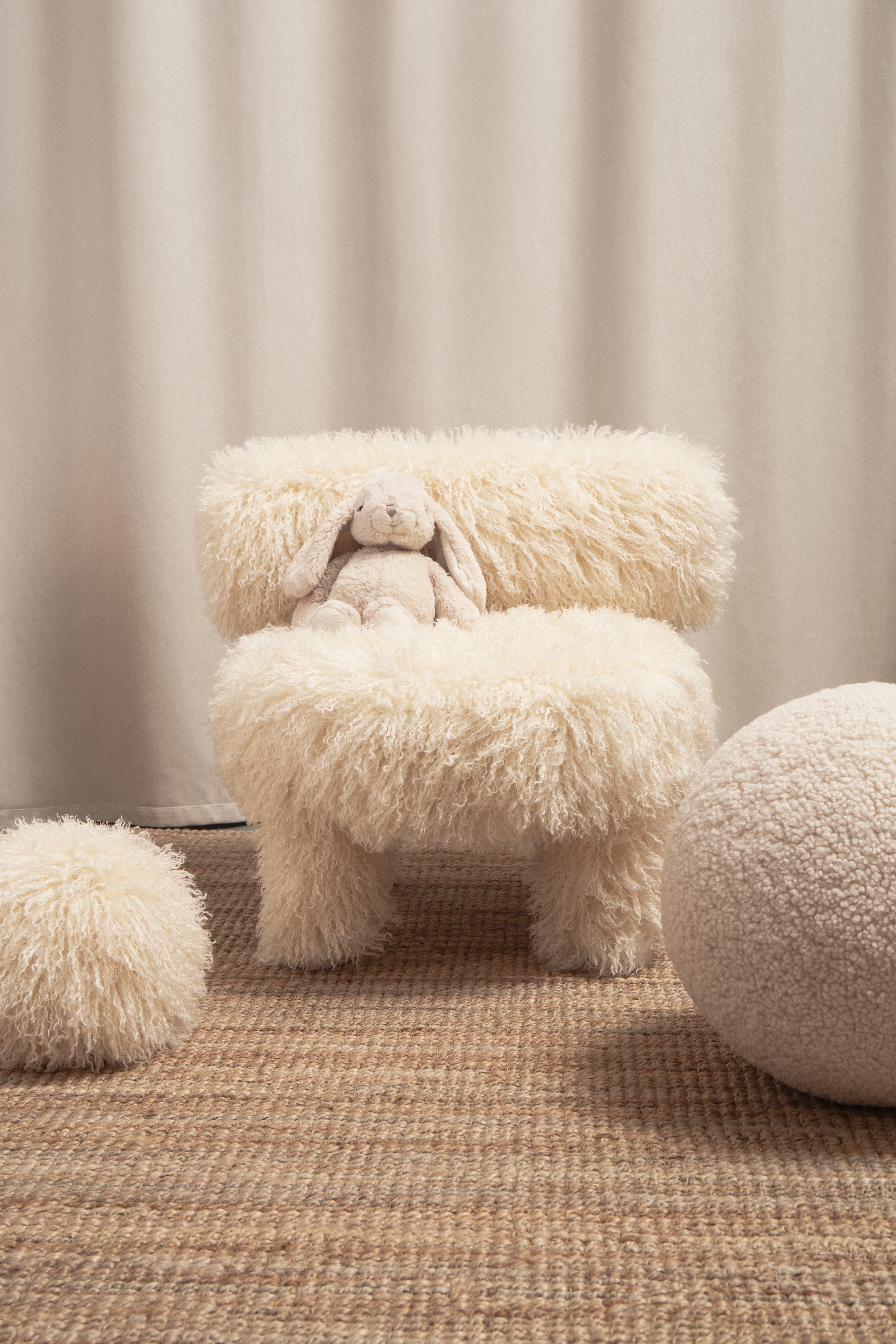 Children's Armchair BABY GROPIUS CS1 - FLUFFY EDITION artificial fur