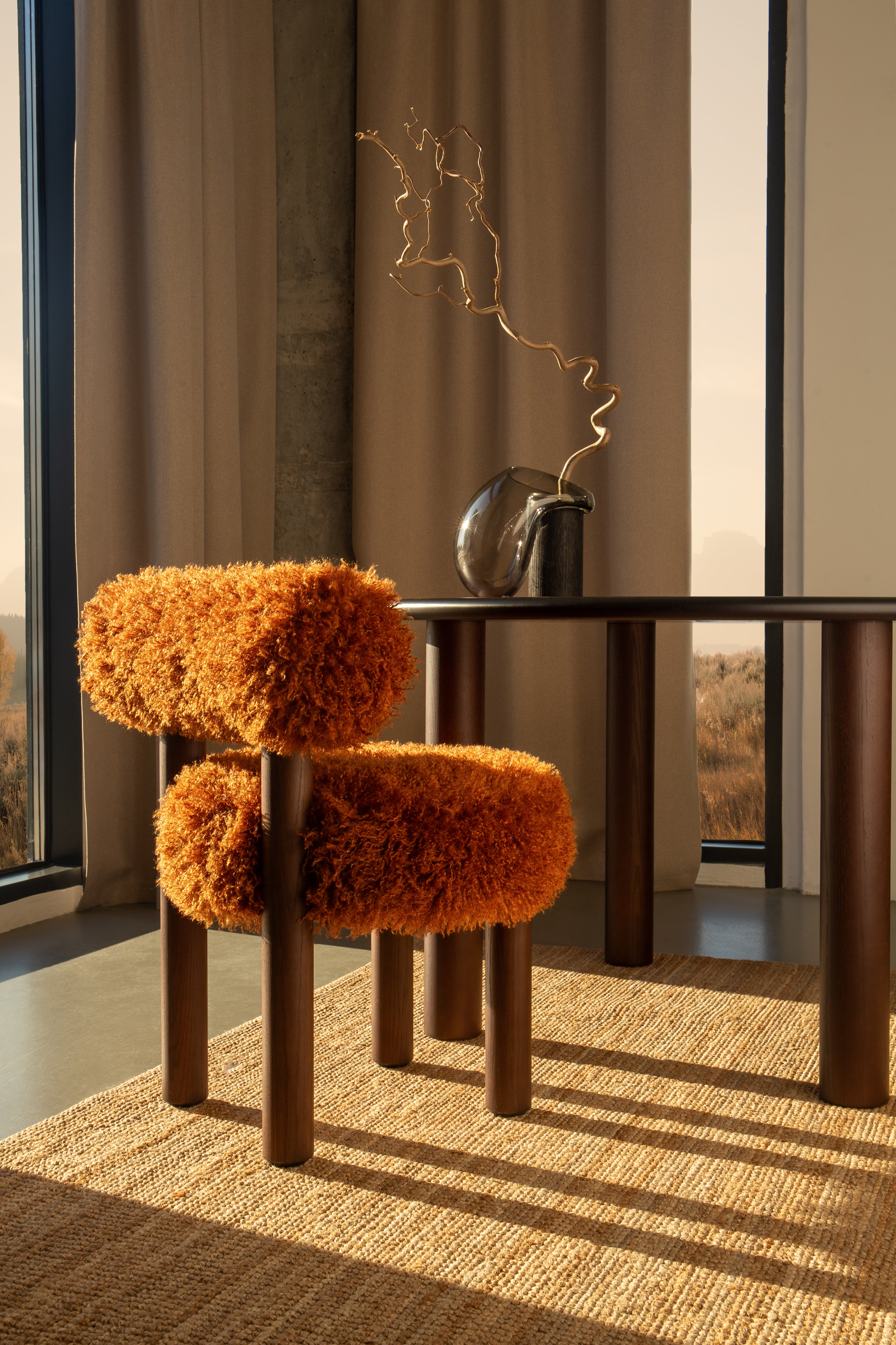 Stuhl GROPIUS CS2 - FLUFFY EDITION Kunstfell