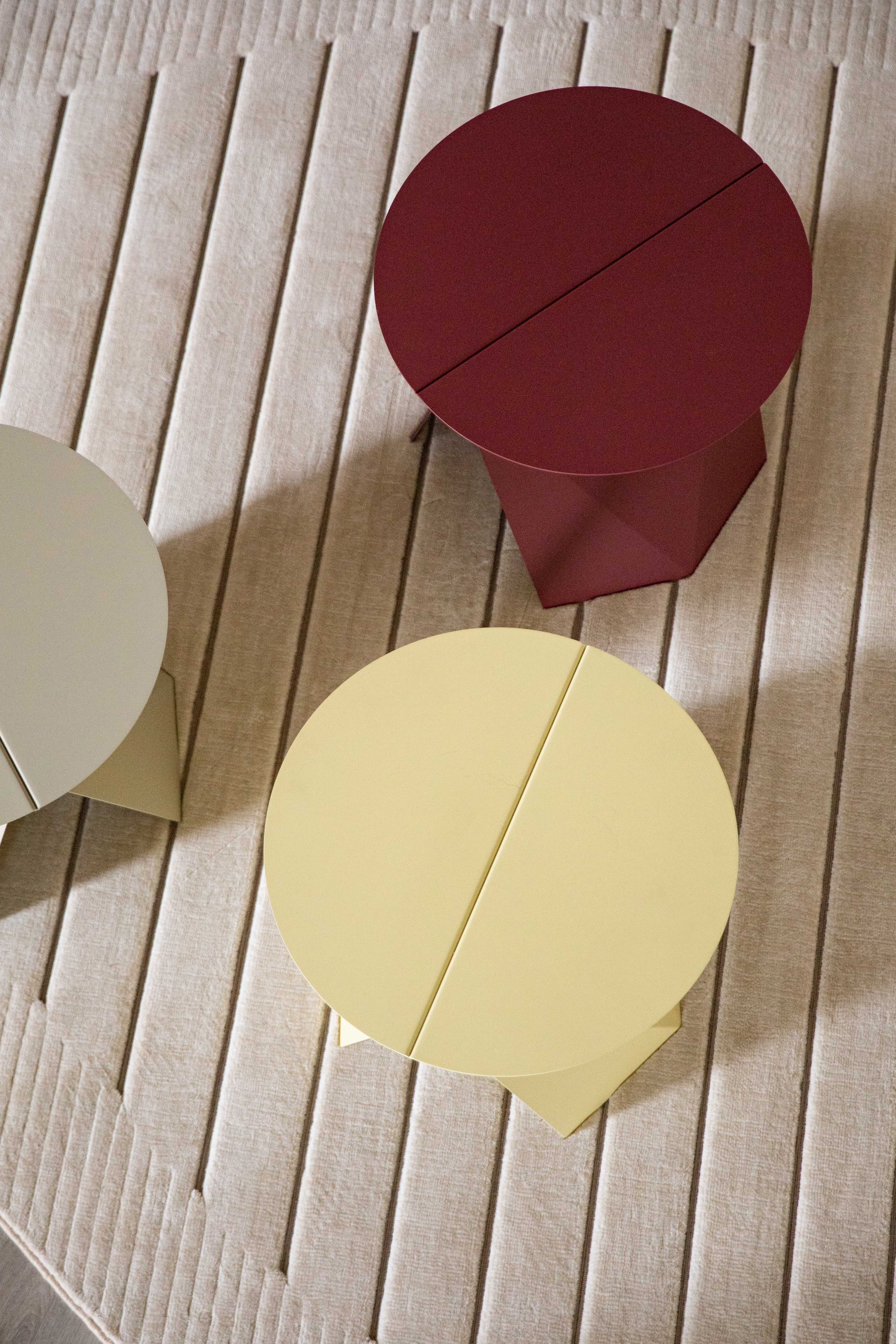 Bijzettafel FOLDY geel