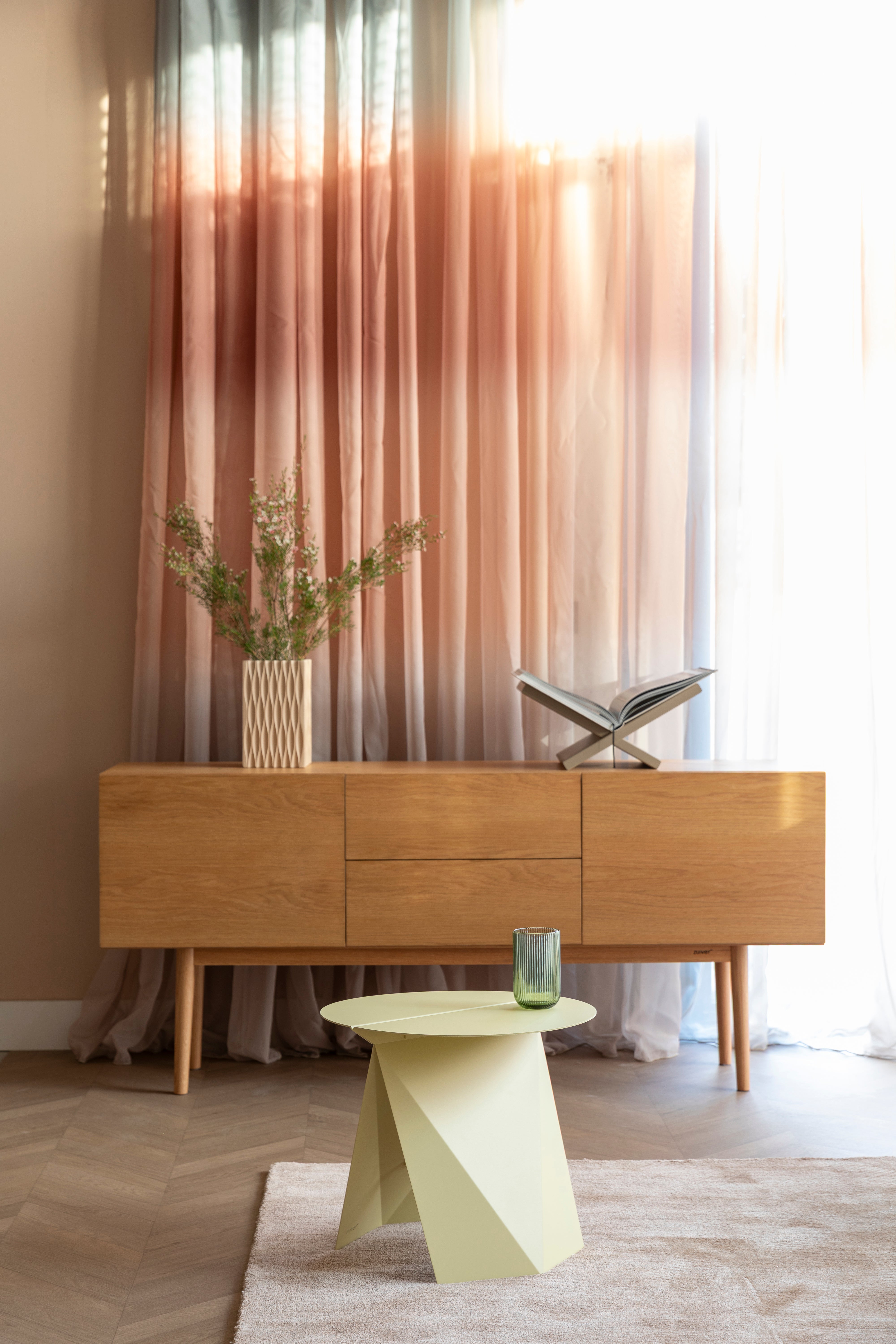 Bijzettafel FOLDY geel