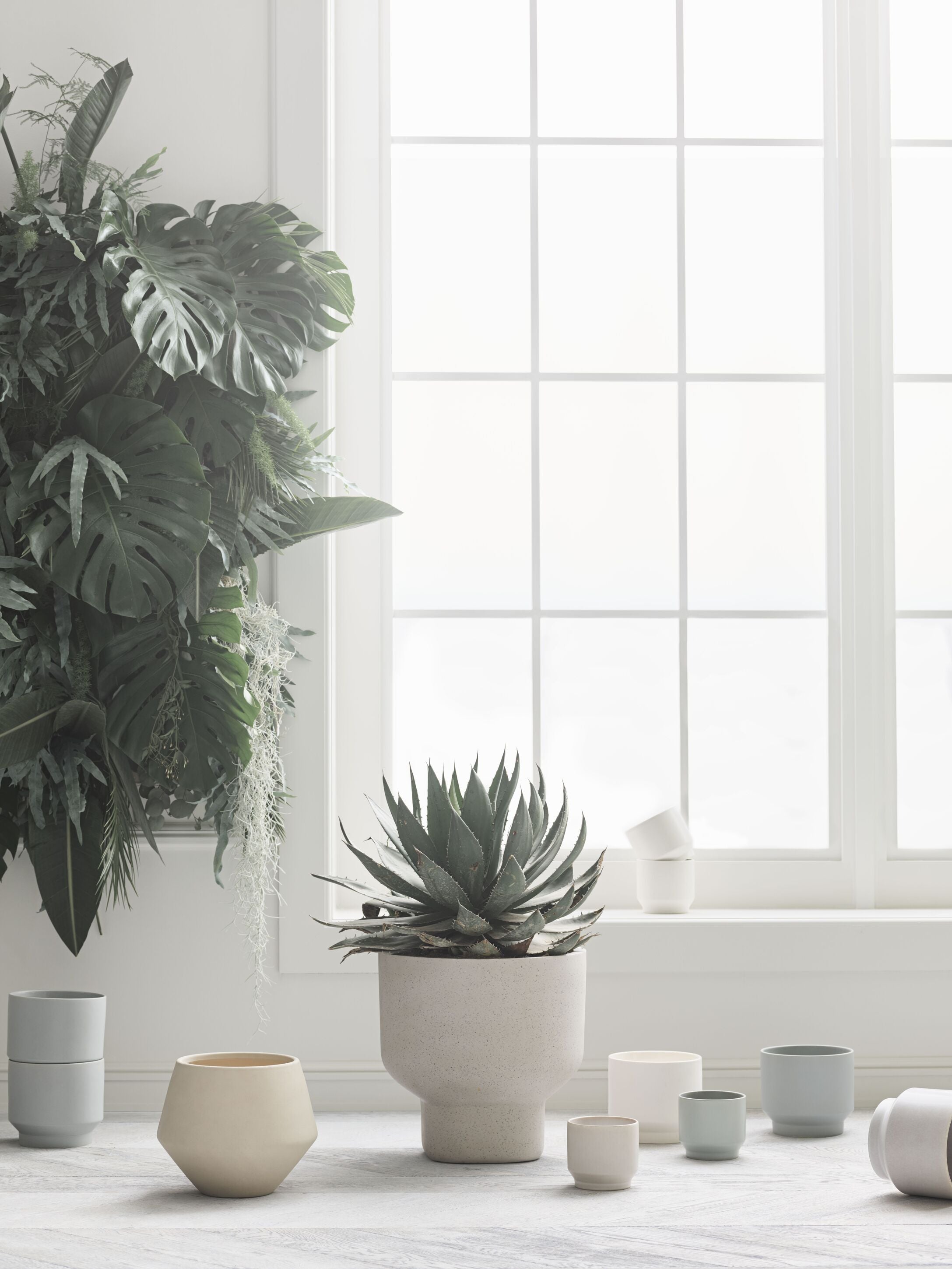 Donica GROVE crèmekleurige keramiek