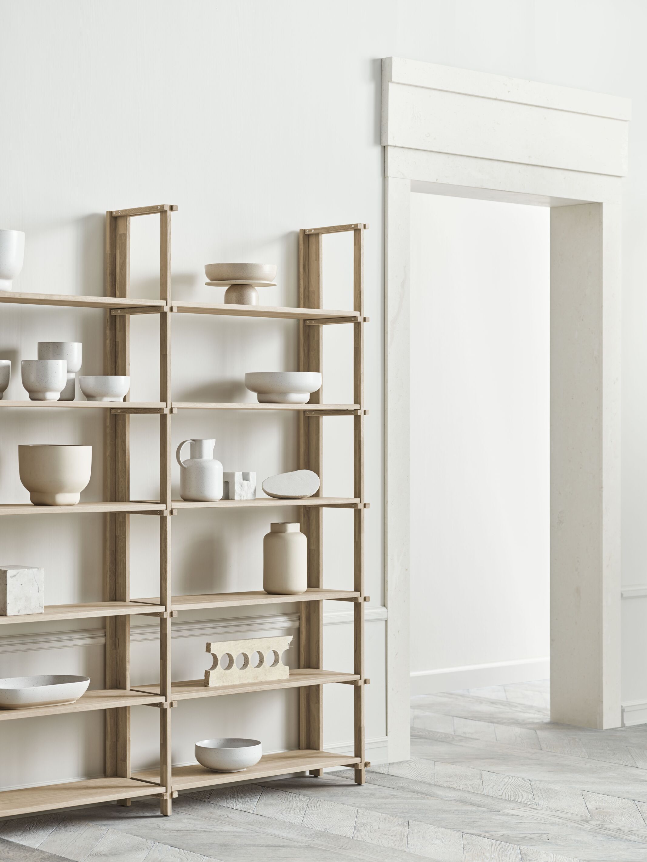 Regał FRIEDMAN drewno dębowe