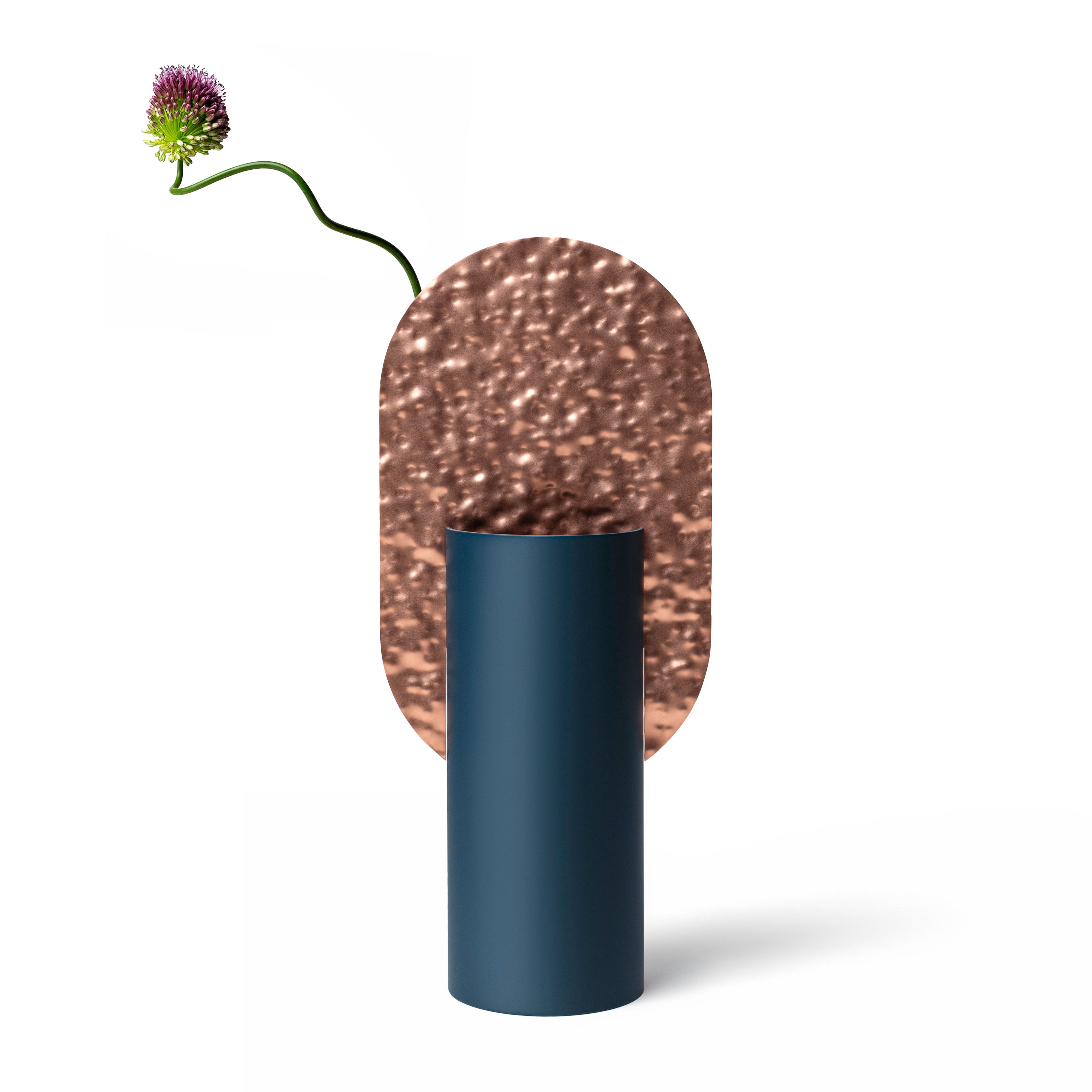 GENKE Vase - NUMBERED EDITION cobalt blue with copper