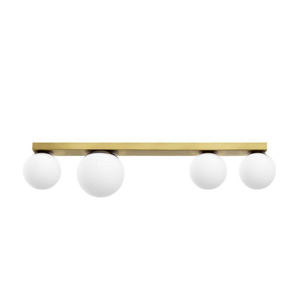 Four-point ceiling lamp GIGI brushed brass