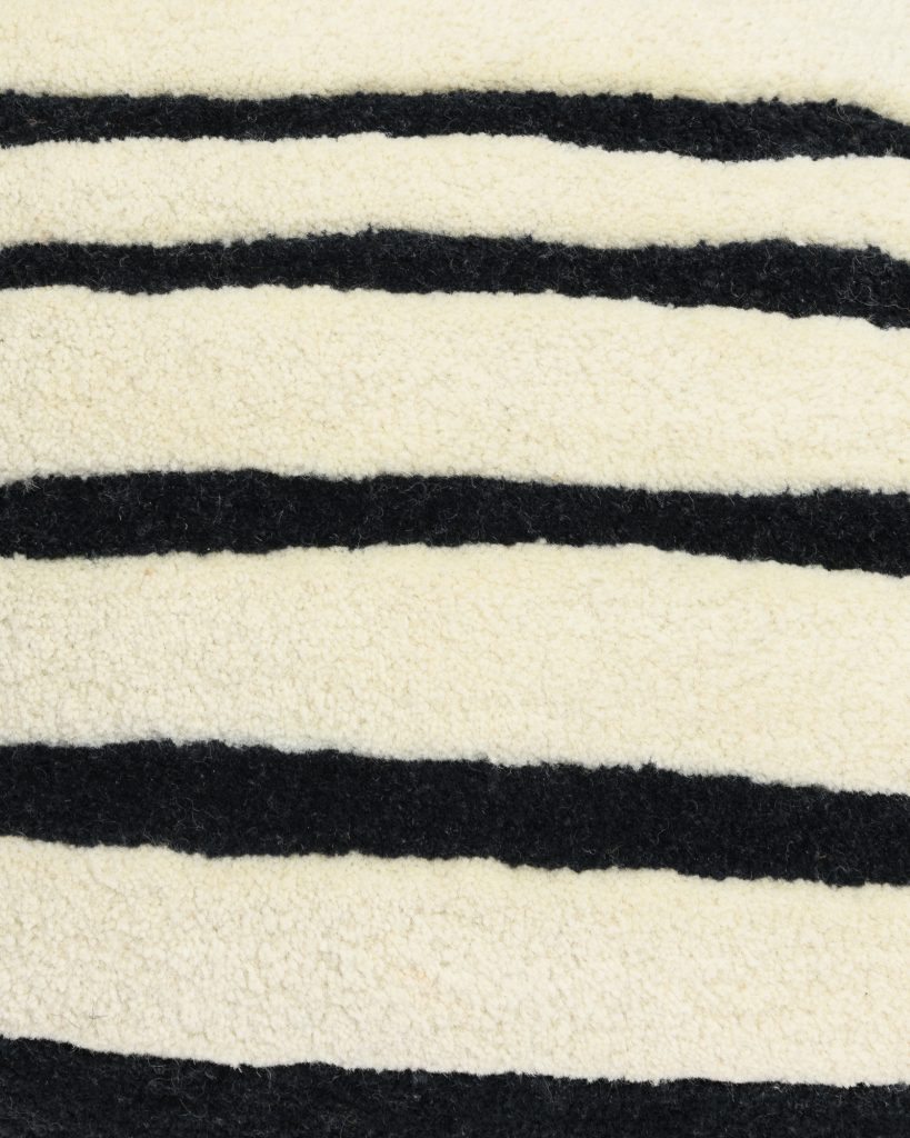 BONBON decorative pillow broken white with black