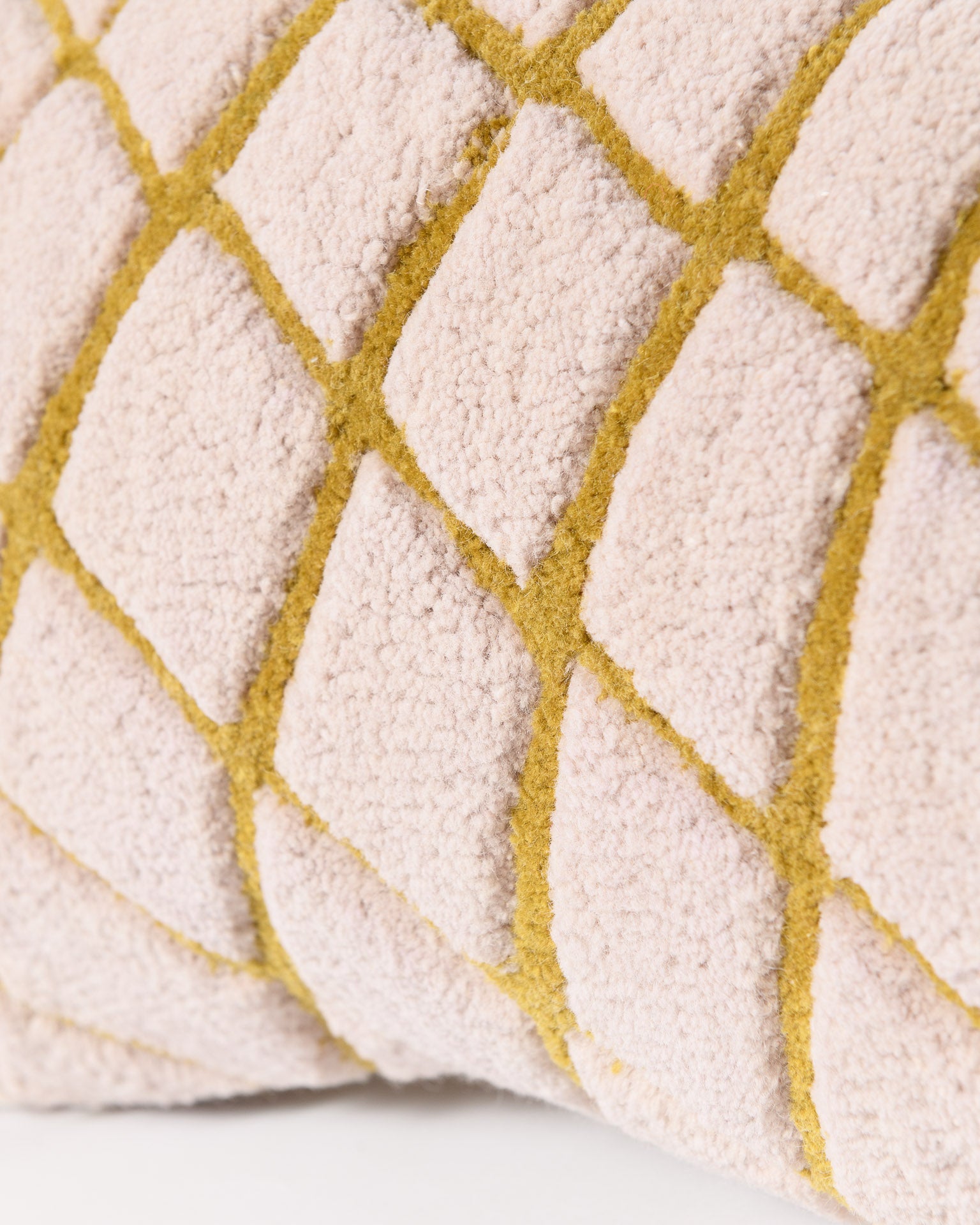 Decoratieve kussen GRID SLIM beige