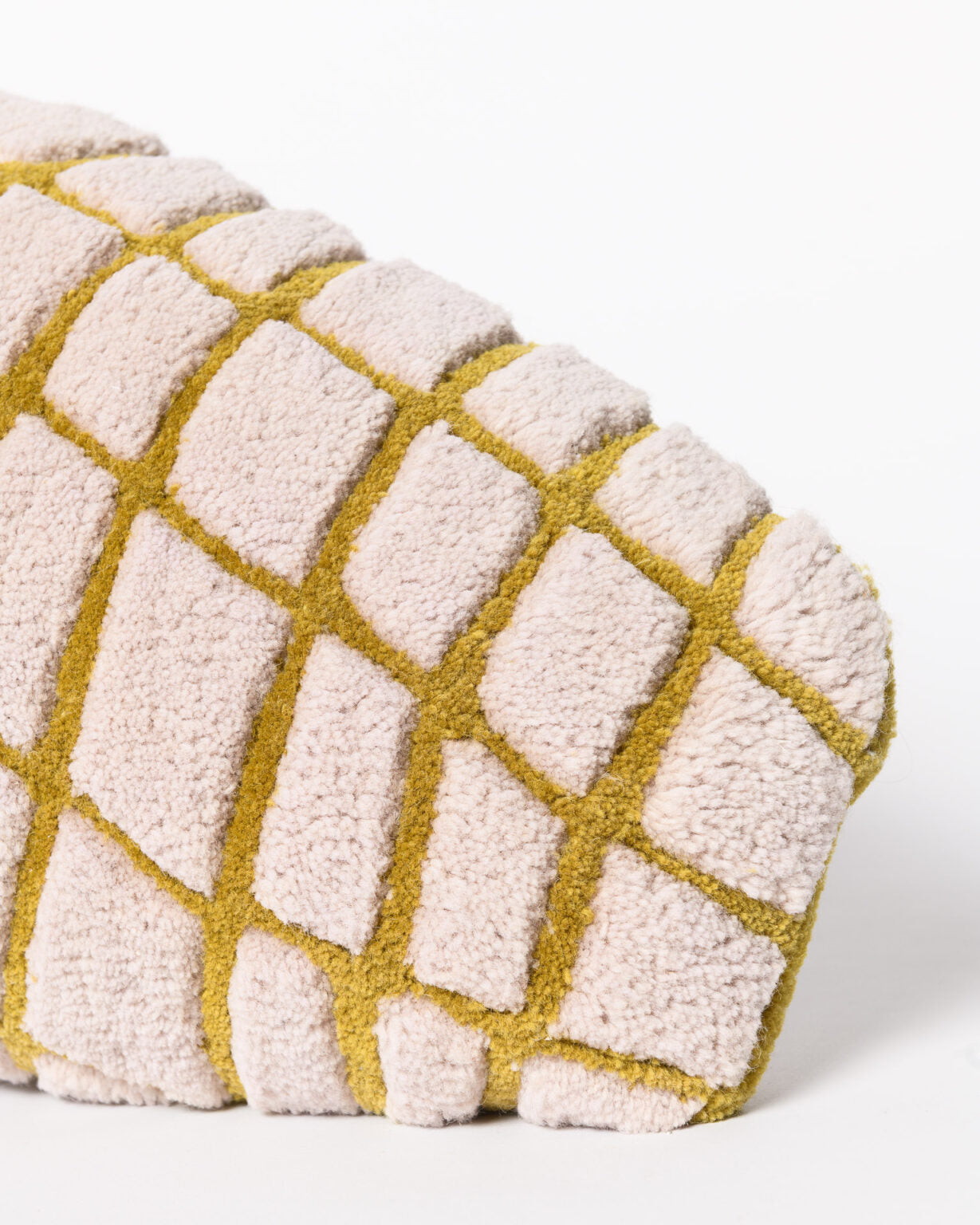 Decoratieve kussen GRID SLIM beige