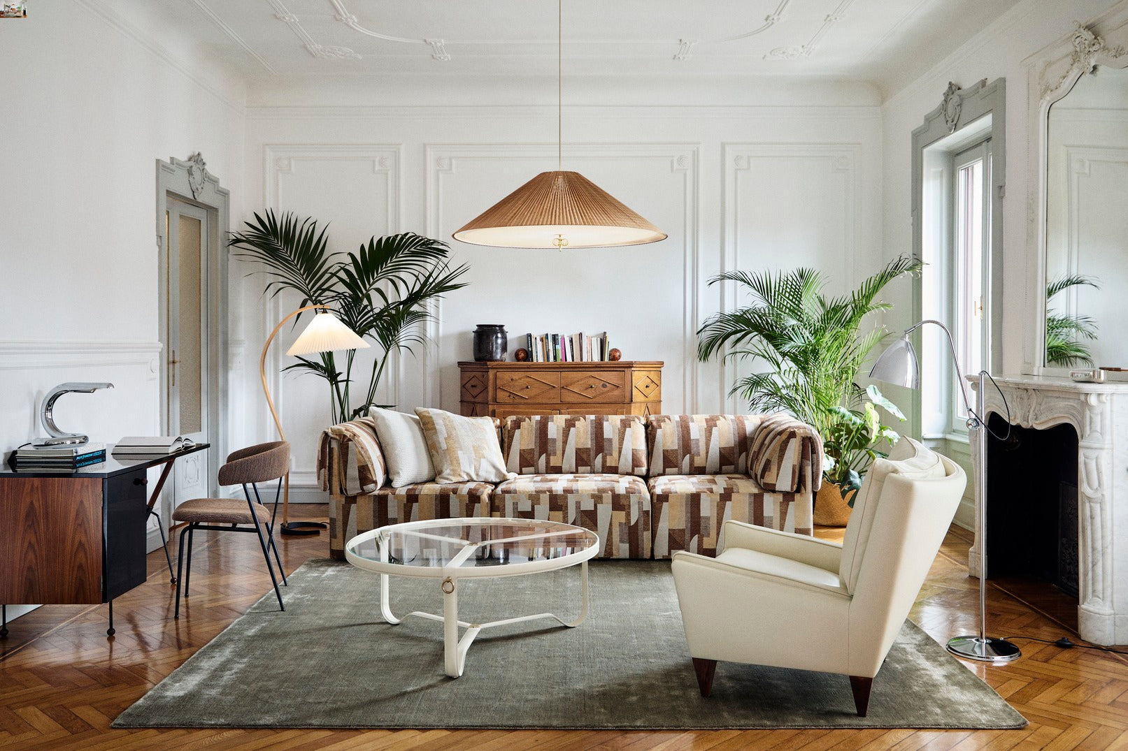 Teppich GUBI lila mit langem Flor