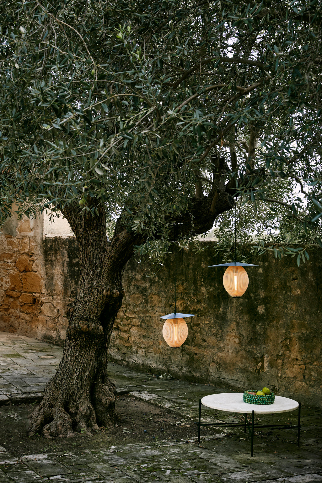 Buiten hanglamp SATELLITE wit