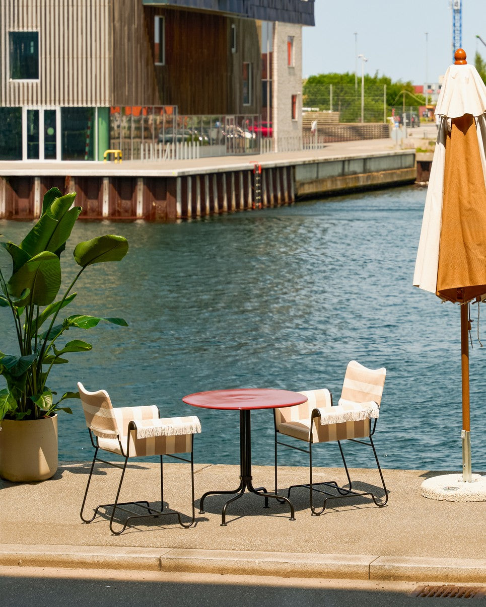 CARMEL Garden Table White Ceramic