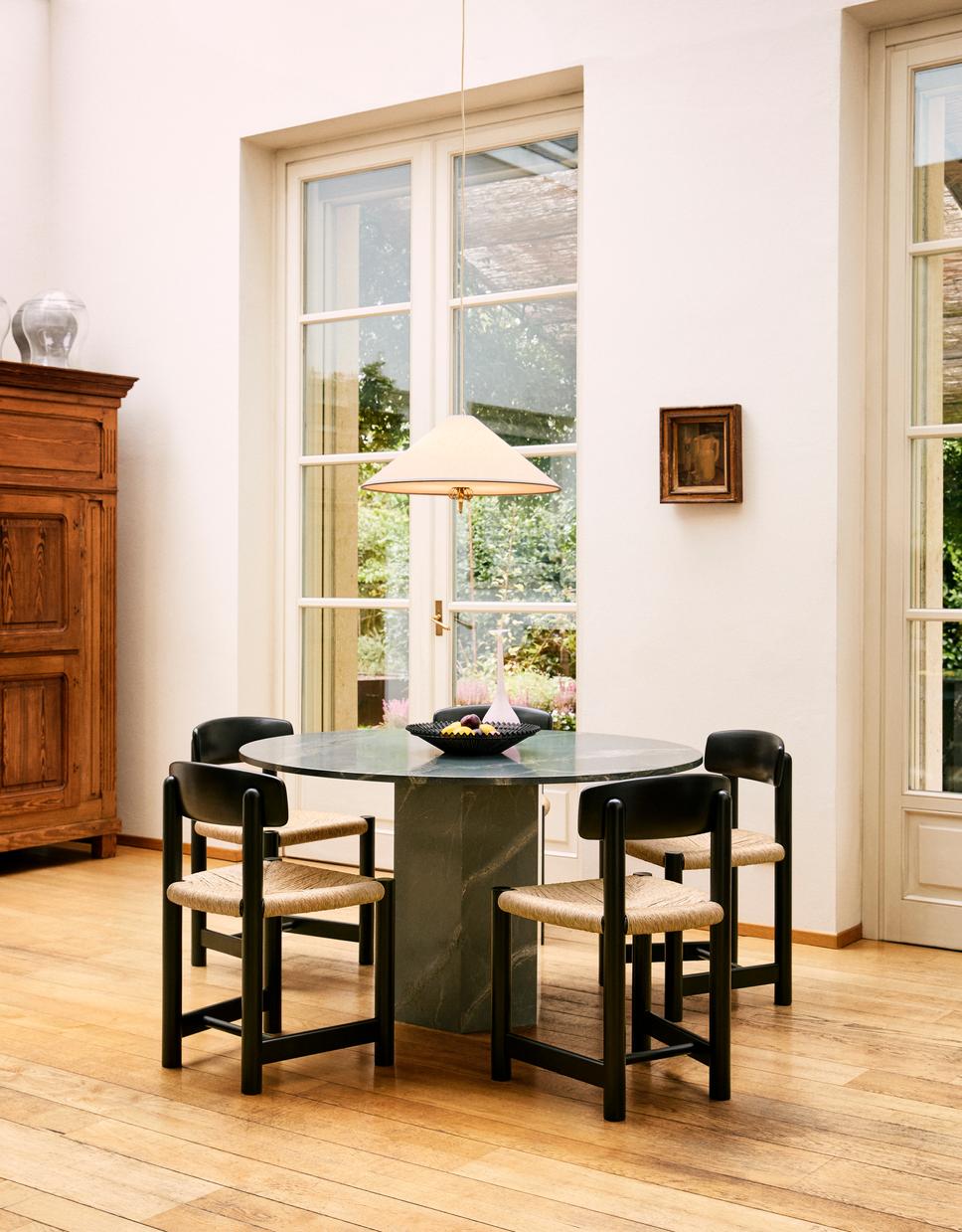 Ronde tuin tafel EPIC groene kwartsiet