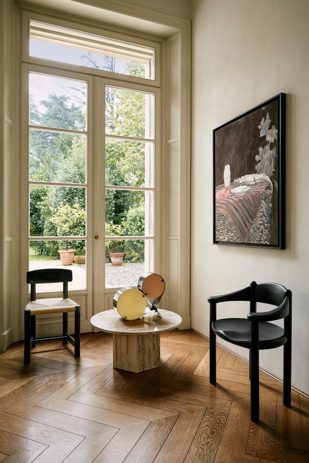 COPPIA Tischleuchte Creme mit Olive