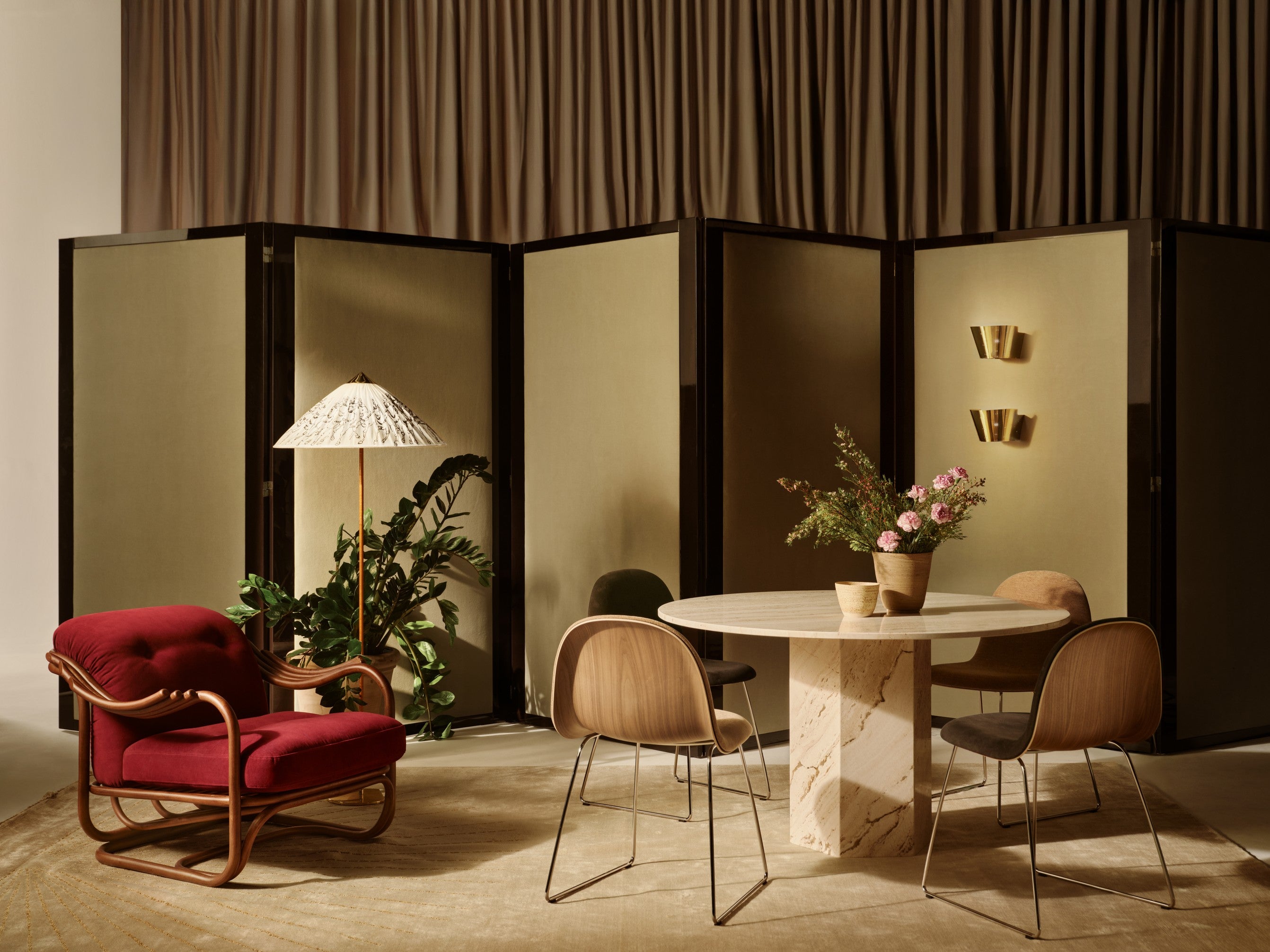 Wandlamp 9464 gepolijst messing