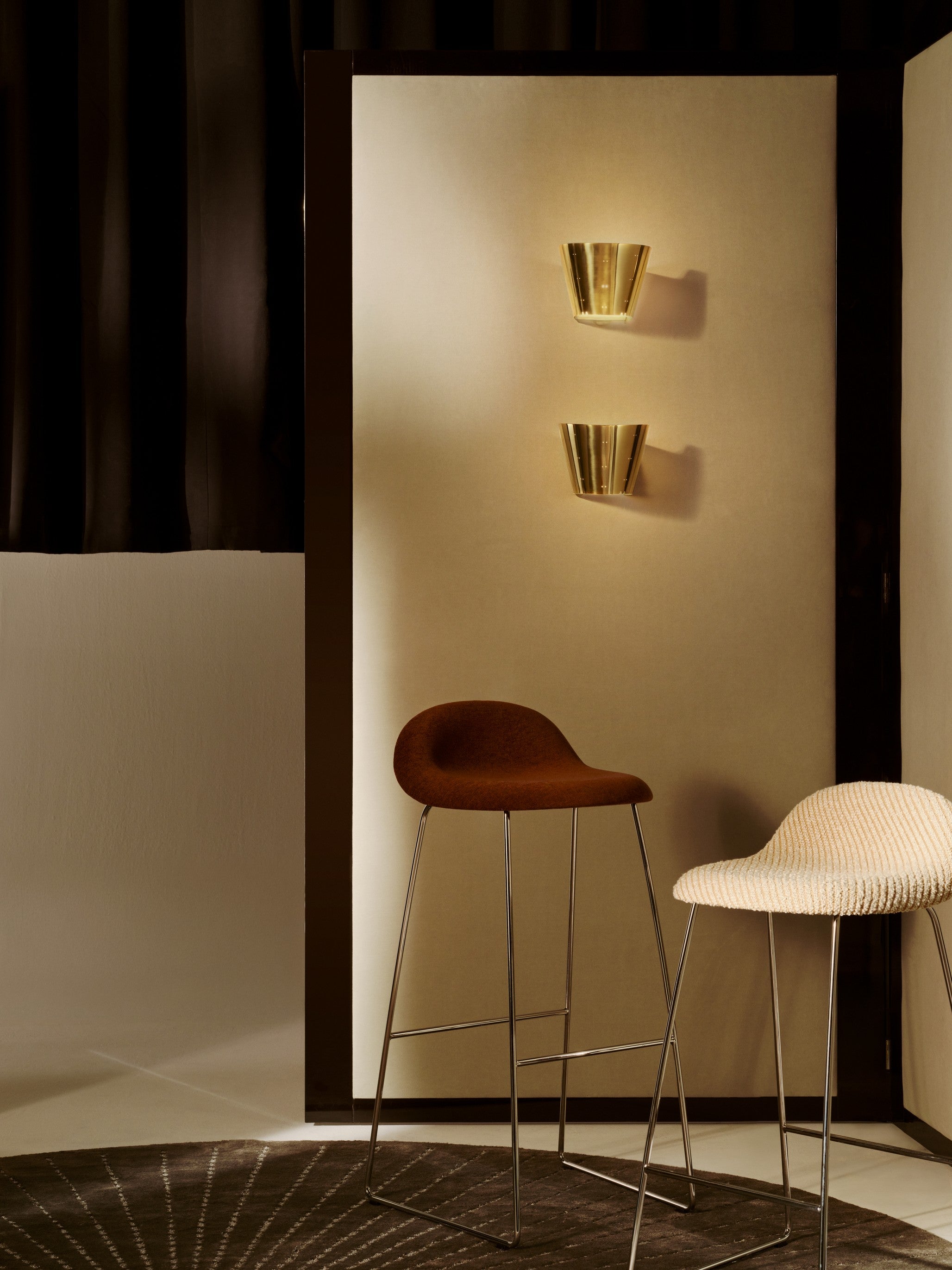 Wandlamp 9464 gepolijst messing