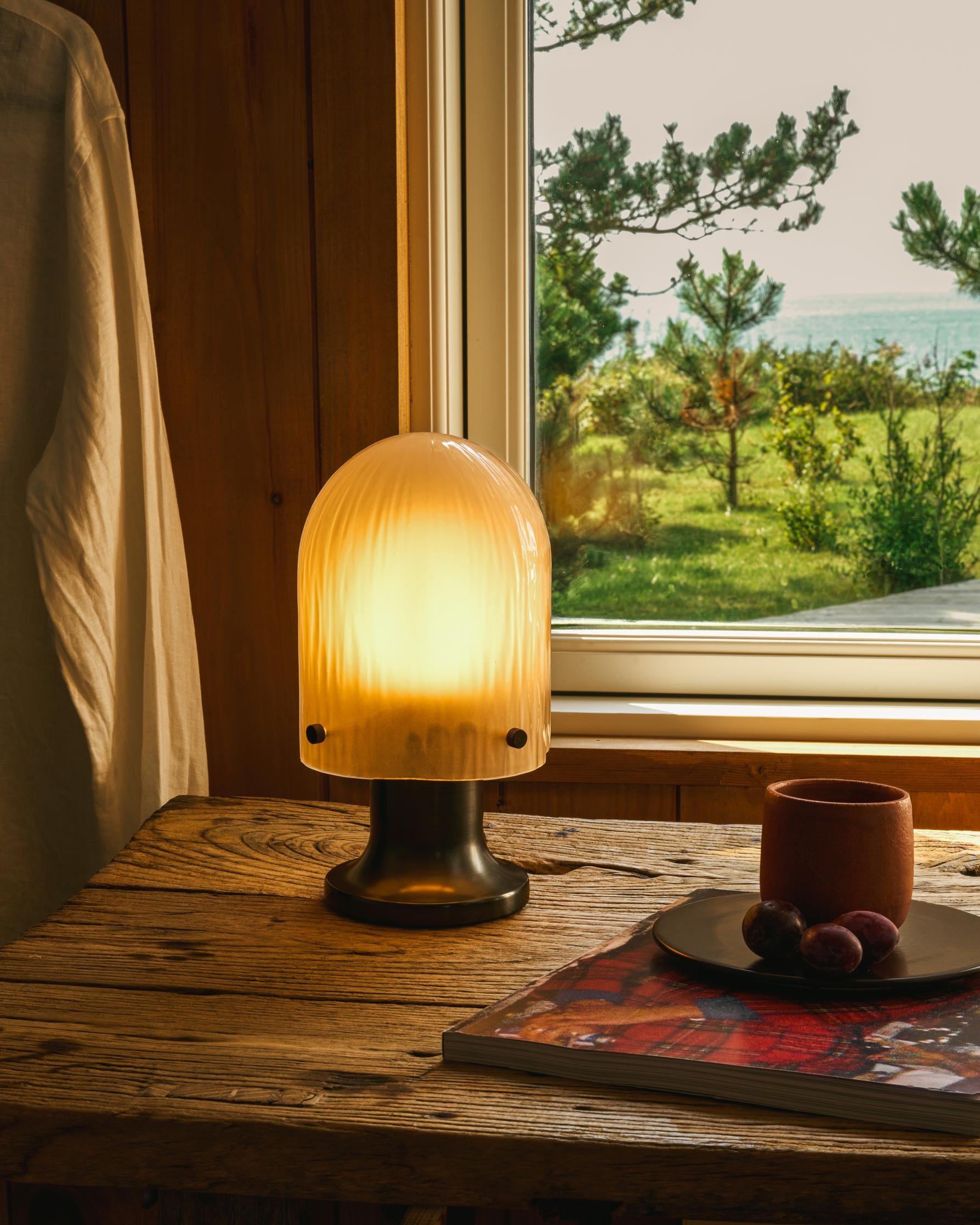 Draagbare lamp SEINE glas