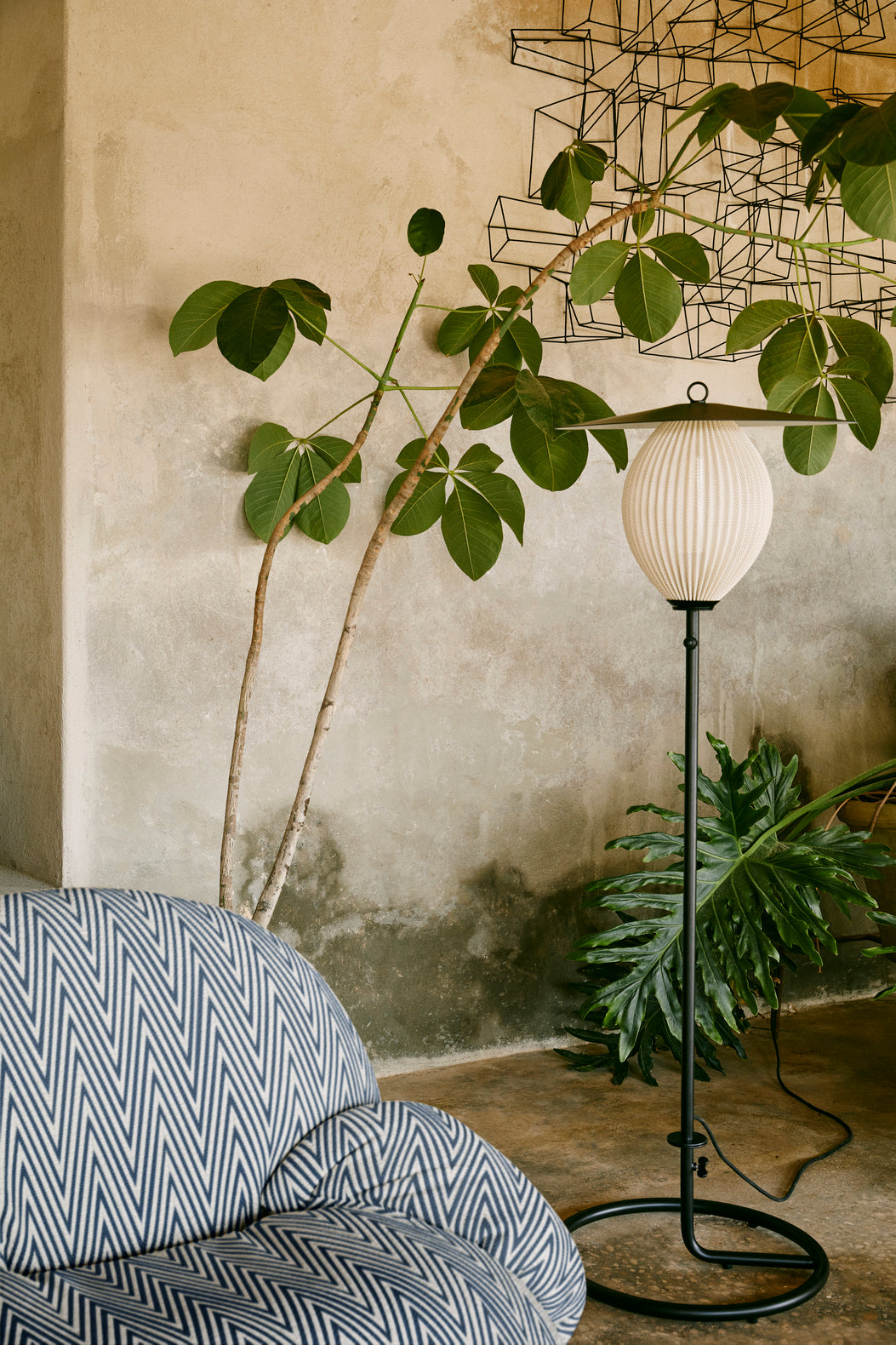 Outdoor floor lamp SATELLITE white