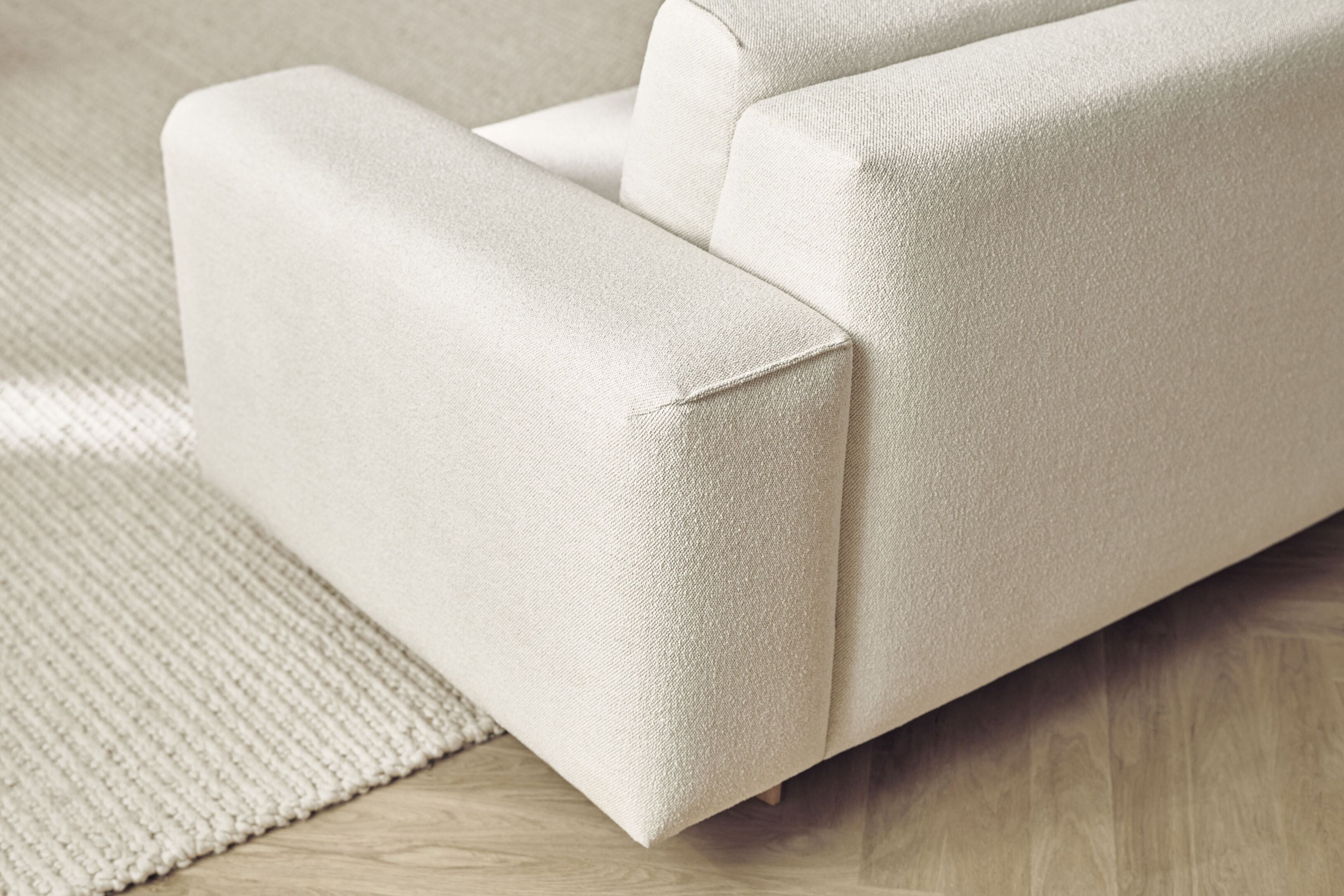 Gelöste 3-Sitzer-Sofa-Basis aus Eichenholz