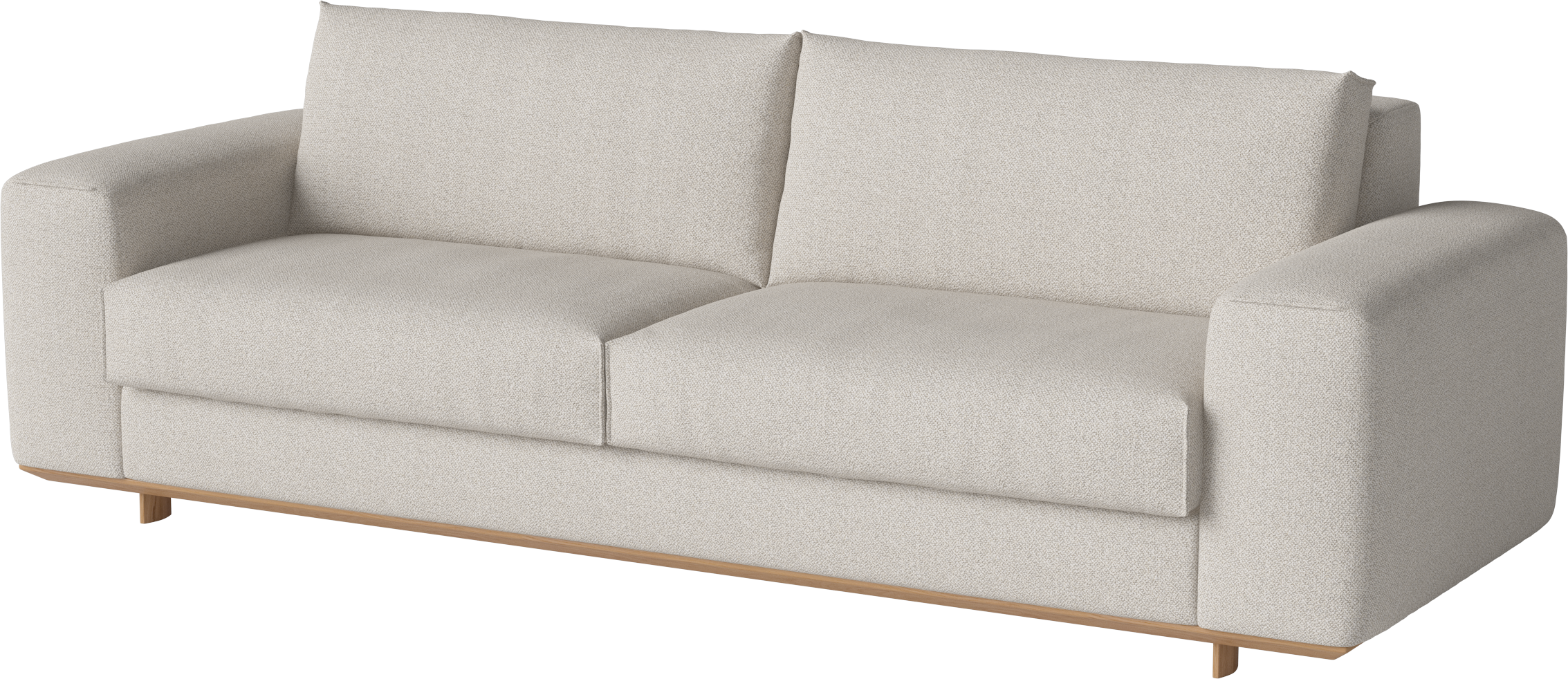 Gelöste 3-Sitzer-Sofa-Basis aus Eichenholz