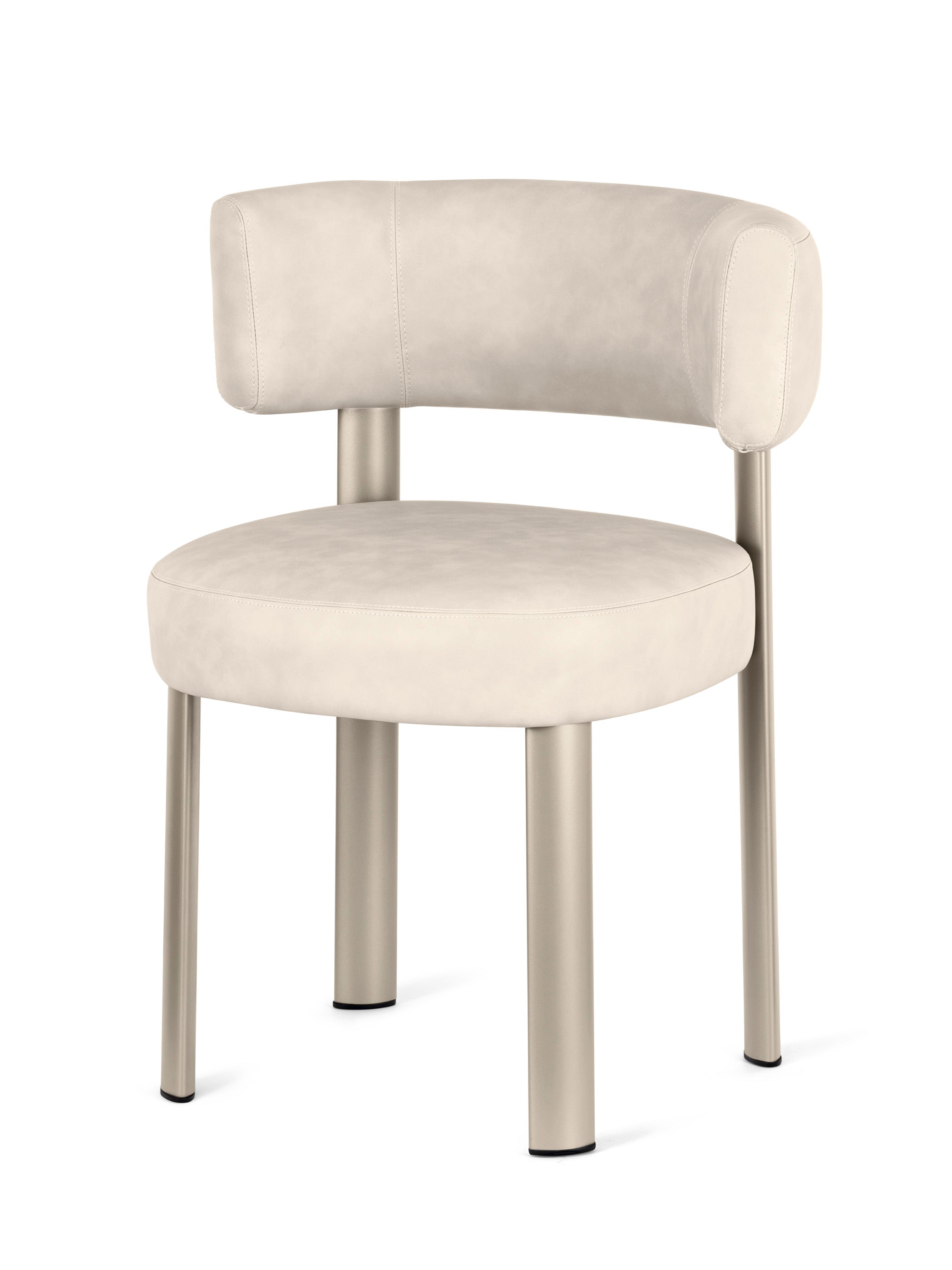 Polsterstuhl GLEN mit beiger Basis