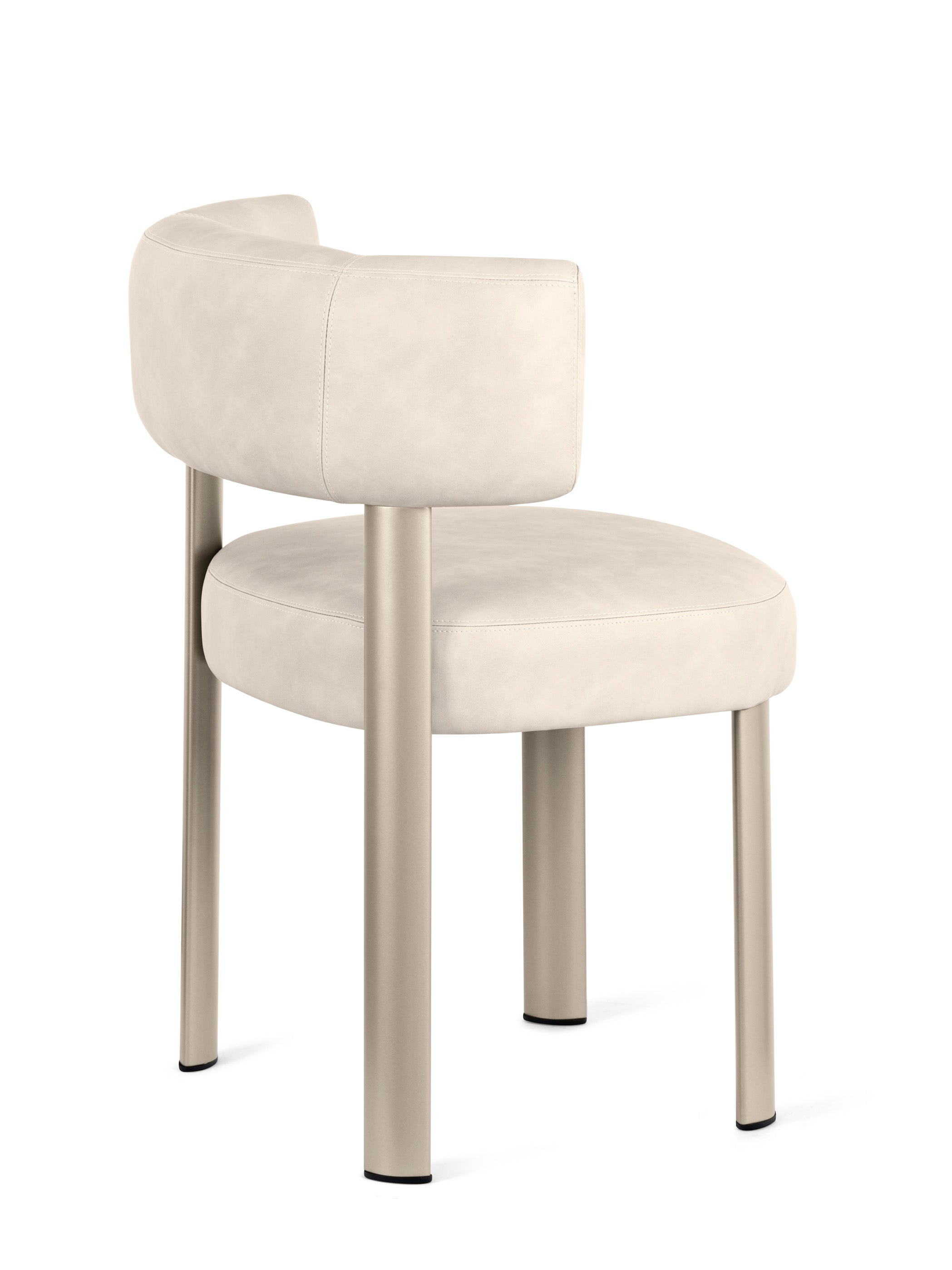 Polsterstuhl GLEN mit beiger Basis