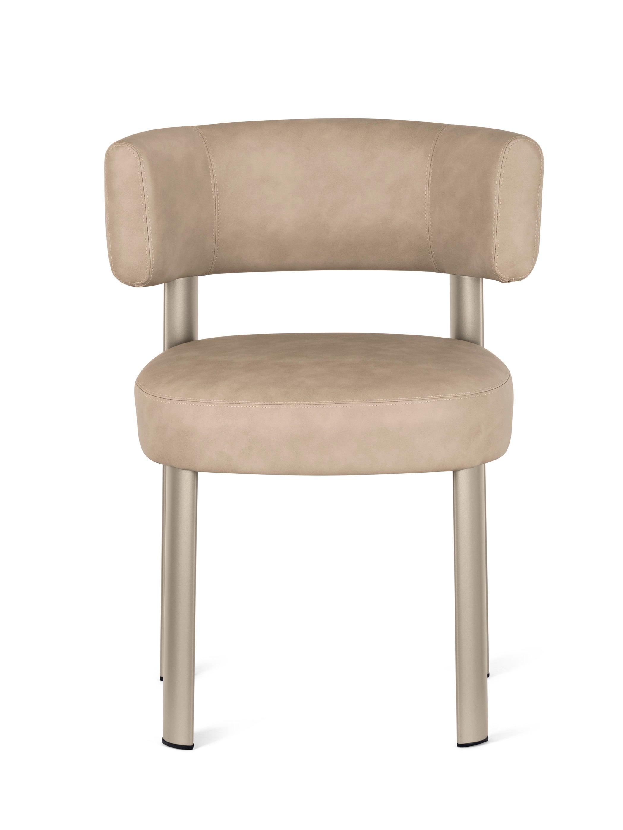 Polsterstuhl GLEN mit beiger Basis